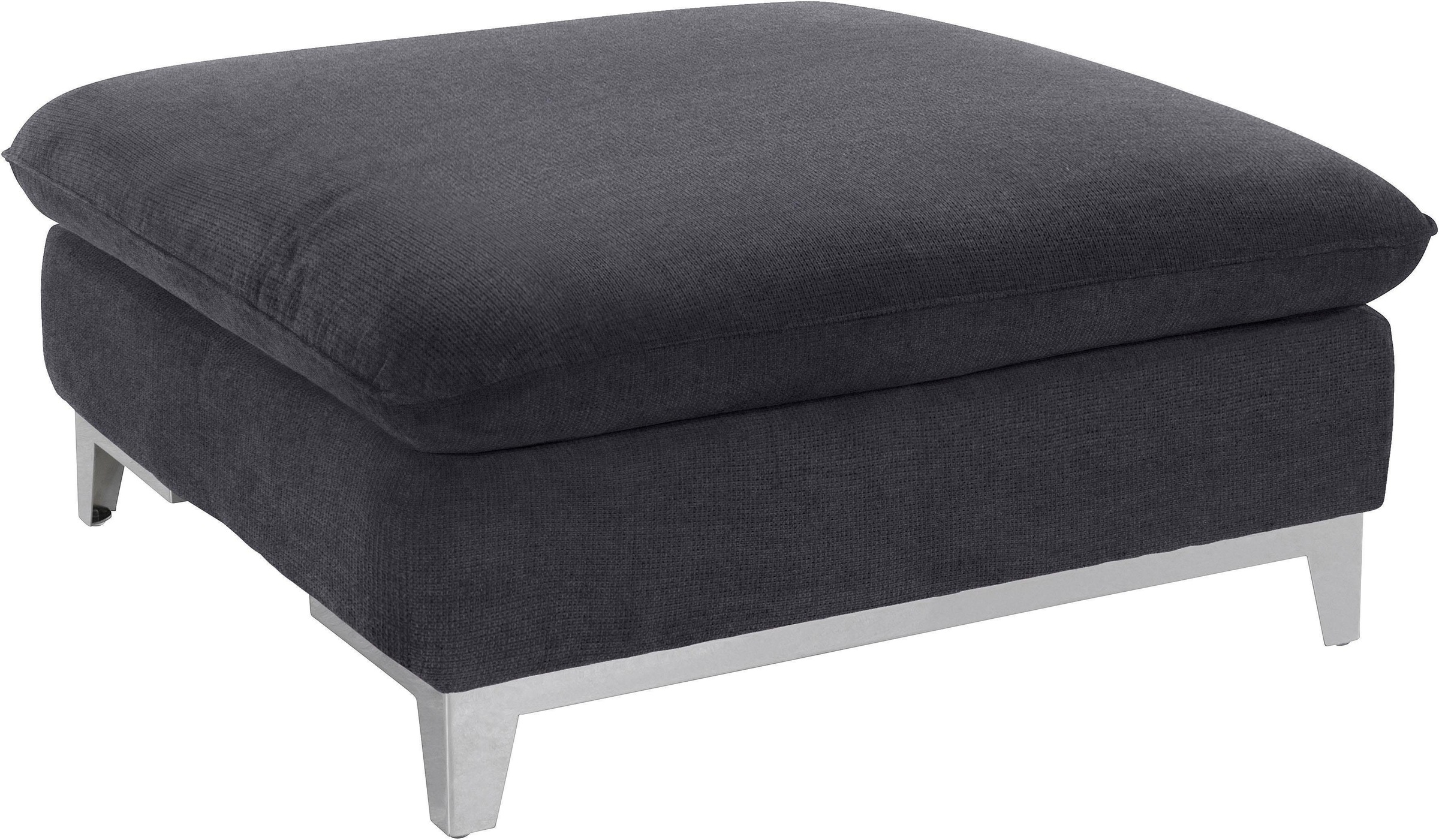 COTTA Polstergarnitur »Teresa«, (Set), Set: bestehend aus Ecksofa und Hocker, Ecksofa wahlweise Bettfunktion