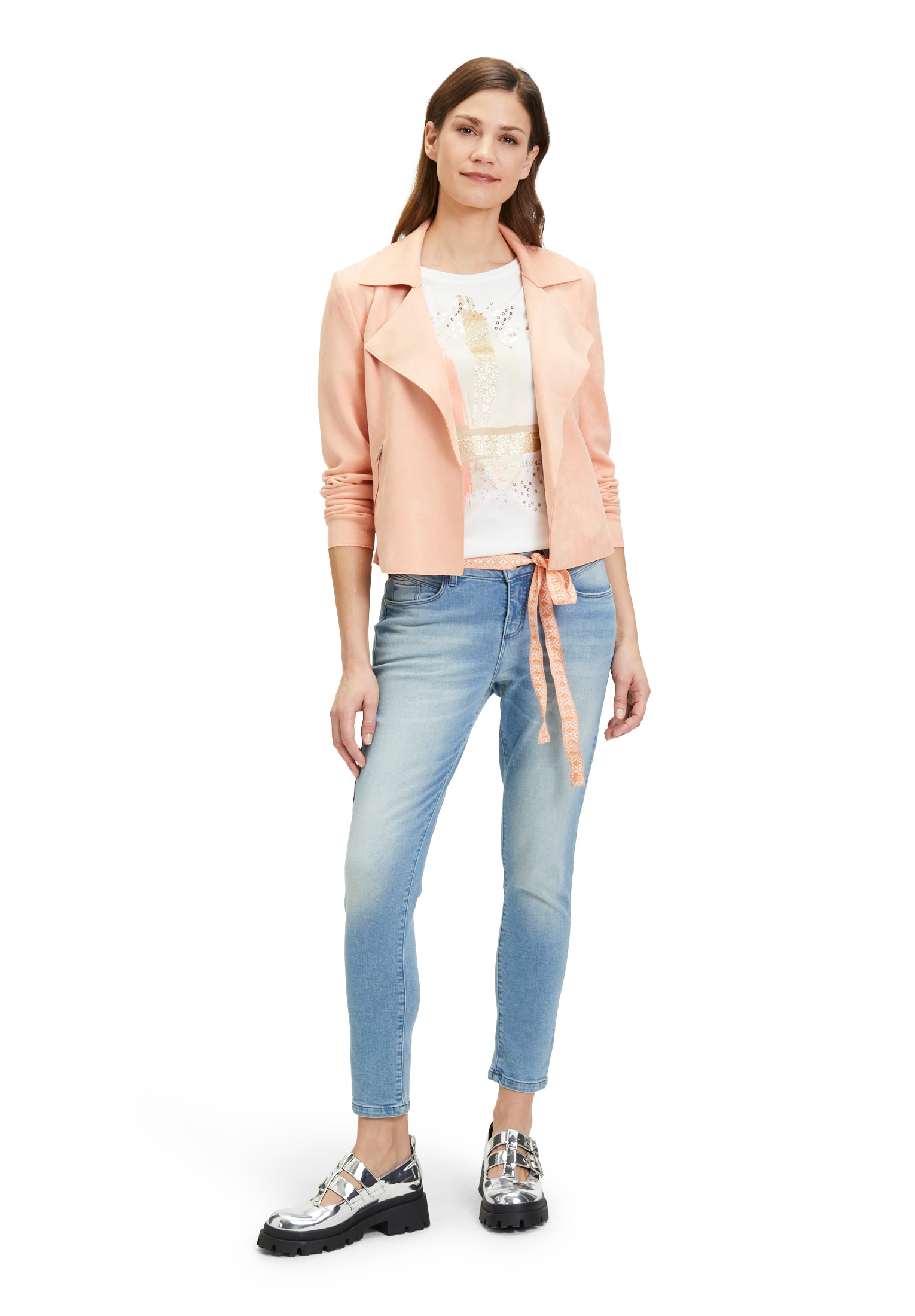 Cartoon Jackenblazer »Blazer-Jacke mit offenem Saum«