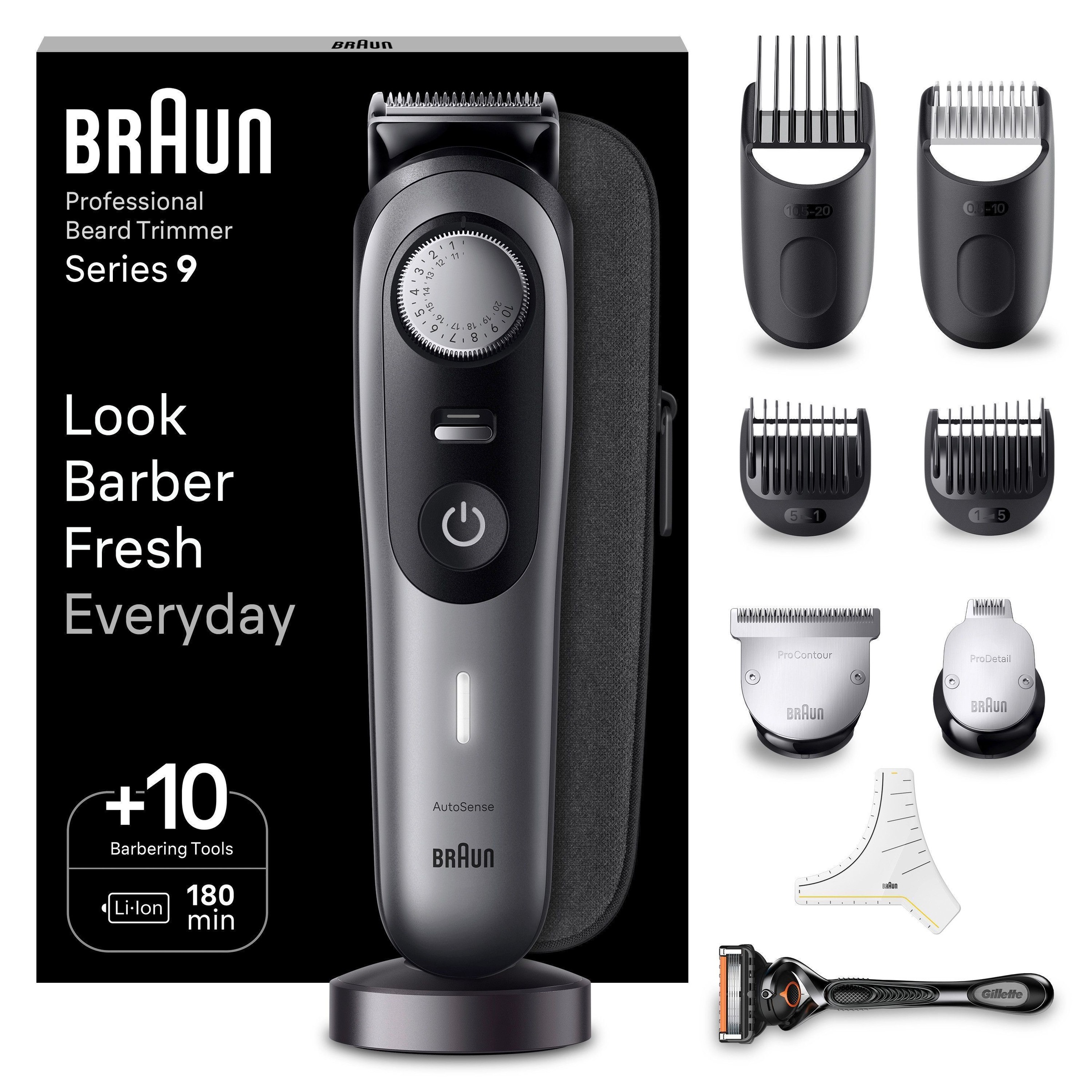 Braun Haarschneider »Barttrimmer BT9420«, 40 Einstellungen, Wasserdicht