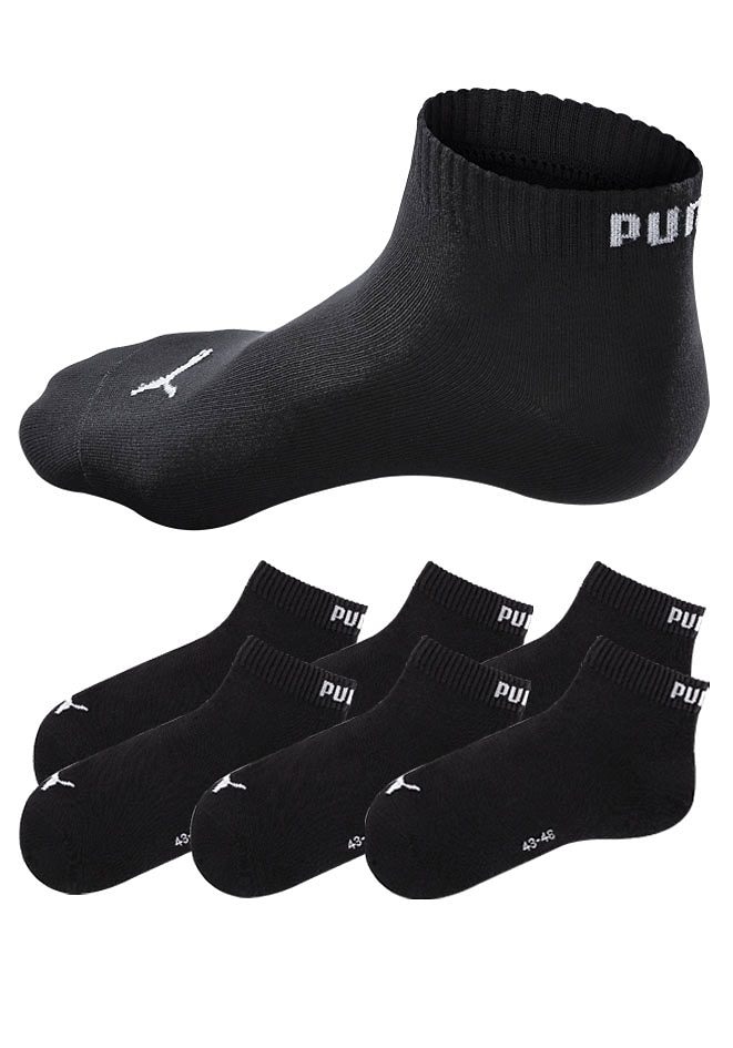 PUMA Kurzsocken, (6 Paar), mit Rippbündchen