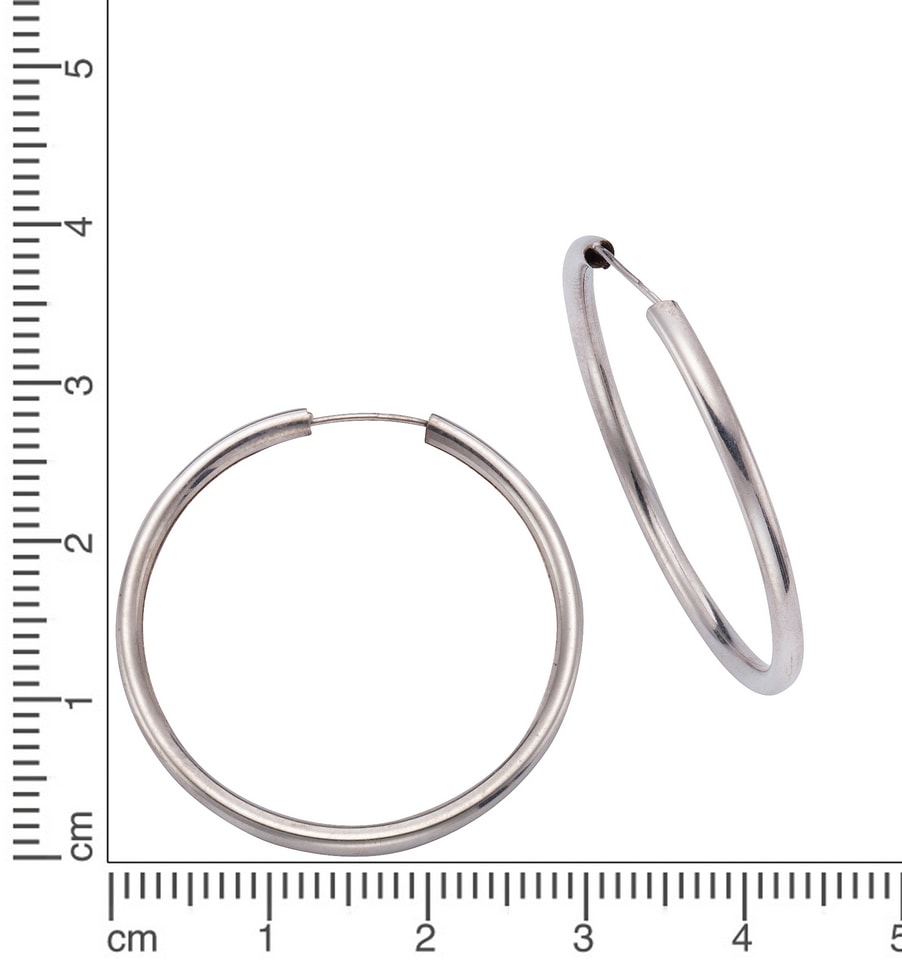 Firetti Paar Creolen »Schmuck Geschenk Silber 925 Basic 2 mm breit«