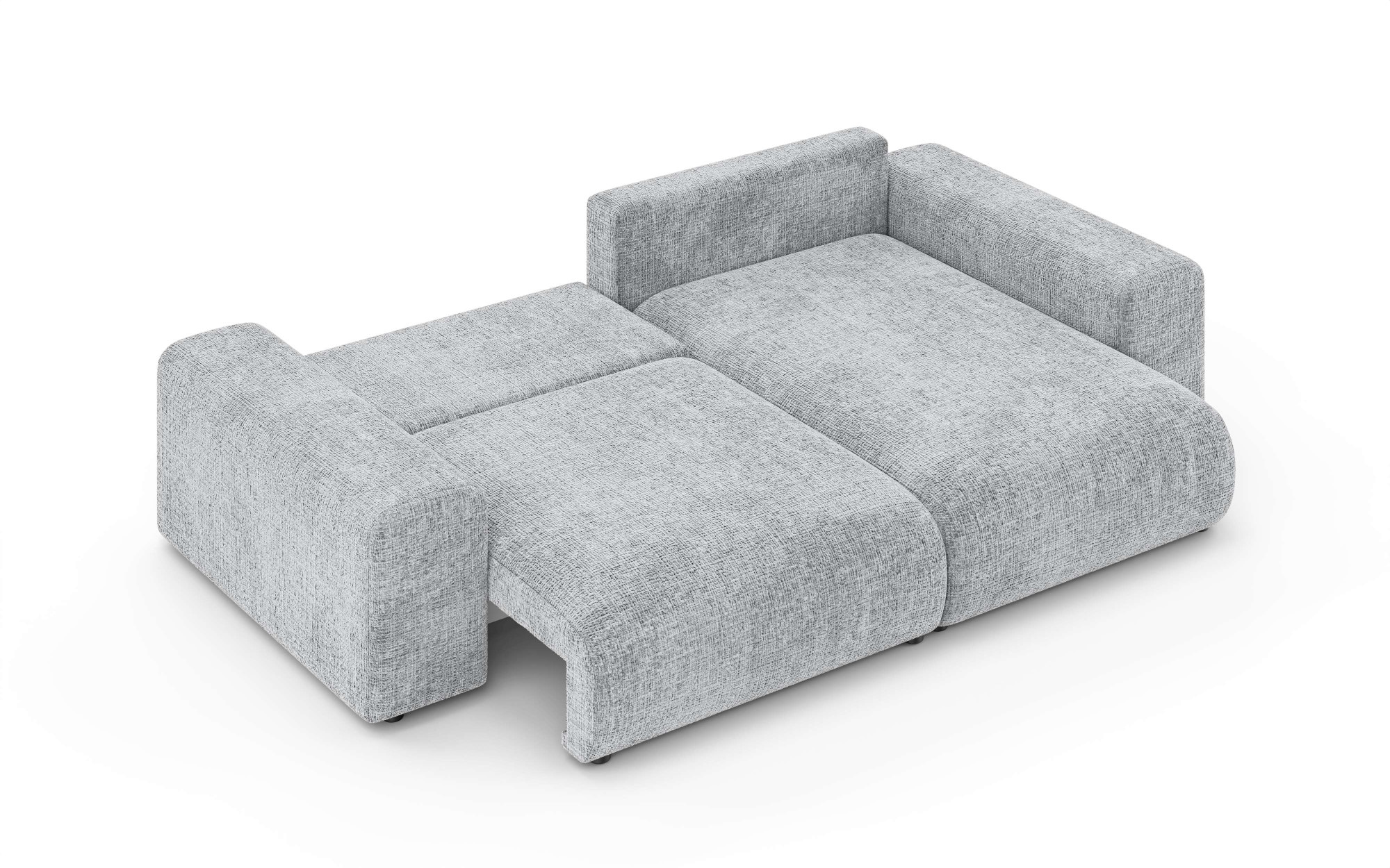 Home affaire Ecksofa »LAKESIDE mit Bettfunktion und Bettkasten, B/T/H 257/166/84 cm«, L-Form, Recamiere beidseitig montierbar, mit Wellenunterfederung