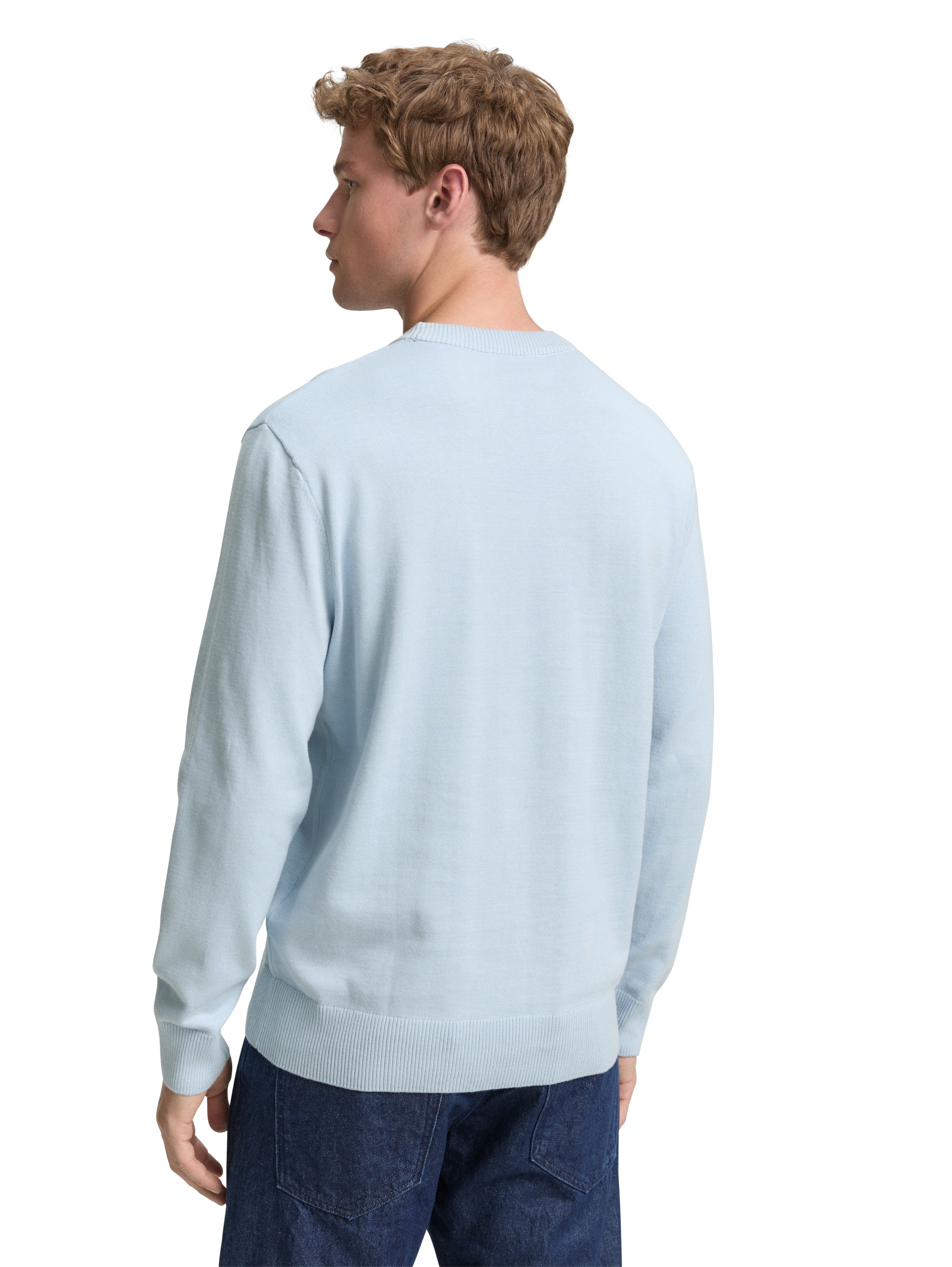 TOM TAILOR Denim Strickpullover in melierter Optik