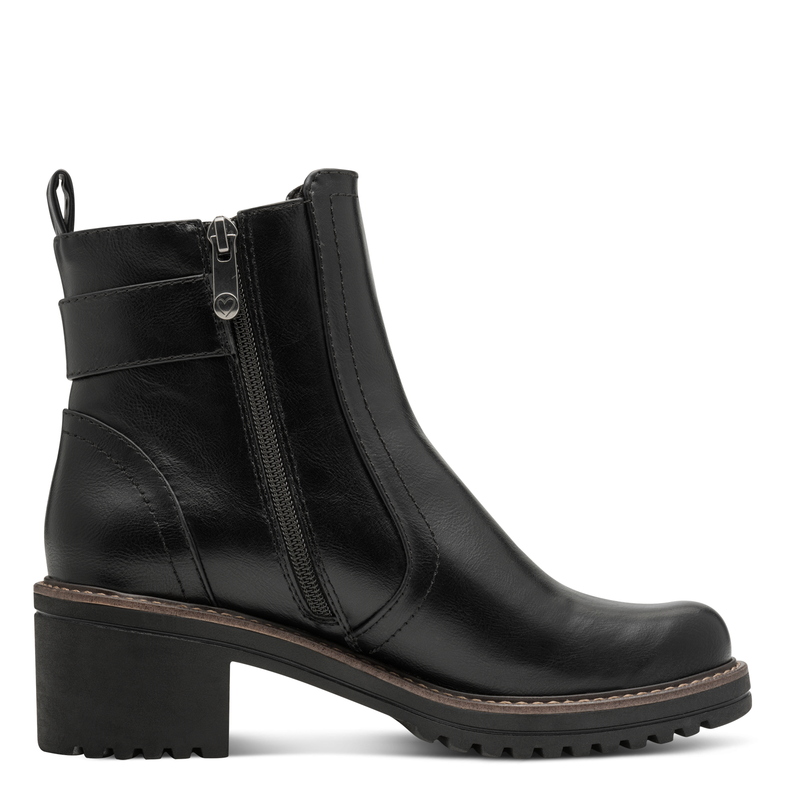 MARCO TOZZI Stiefelette  Blockabstz, Herbstboots in veganer Verarbeitung