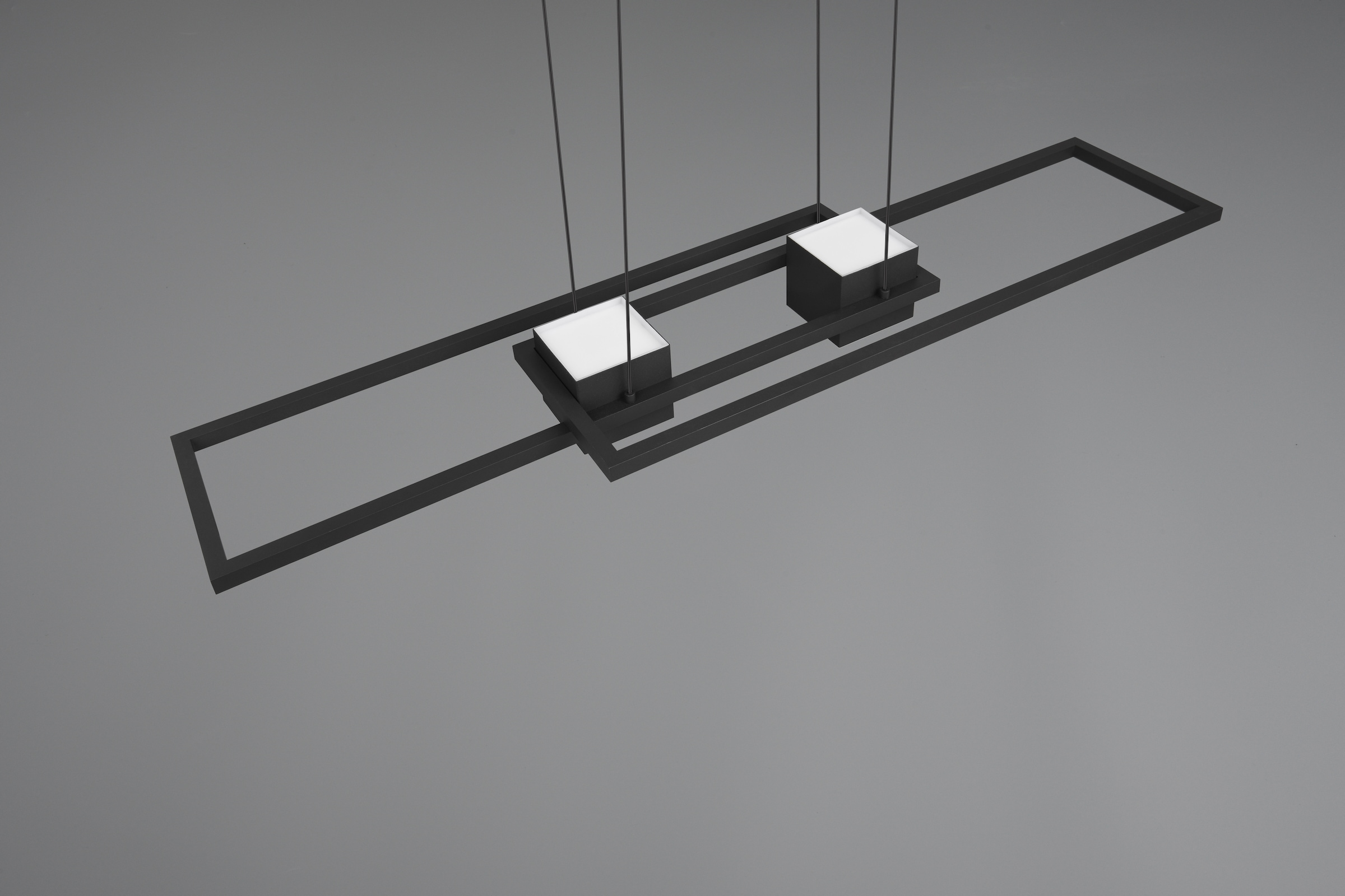 TRIO Leuchten LED Pendelleuchte »ALBANY, LED Hängelampe Wohnzimmer mit Fernbedienung, dimmbar, CCT« LED-Board 1 Stk. warmweiß - kaltweiß Lichtfarbe einstellbar, Memoryfunktion, Nachtlicht, up-and-down Licht