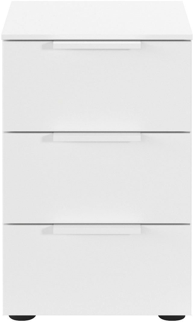 LeGer Home by Lena Gercke Nachtkommode »Nachttisch Nachtschrank Nachtkonsole SERINA eleganter Eyecatcher«, mit 3 Schubkästen sowie hochwertigen Metallgriffen MADE IN GERMANY