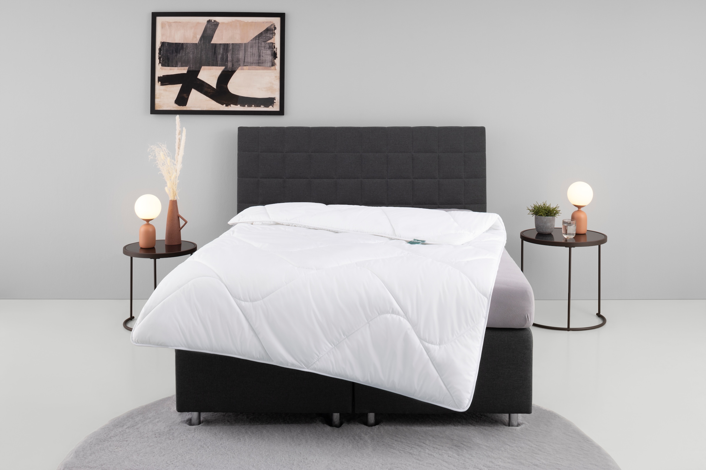 fan Microfaserbettdecke »Microfaser kochfest, Bettdecken für Sommer und Winter, Decke«, warm, Füllung 100% Polyester, Bezug 100% Polyester, (1 St.), Bettdecke 135x200 cm, 155x220 cm und weitere Größen, Made in Germany