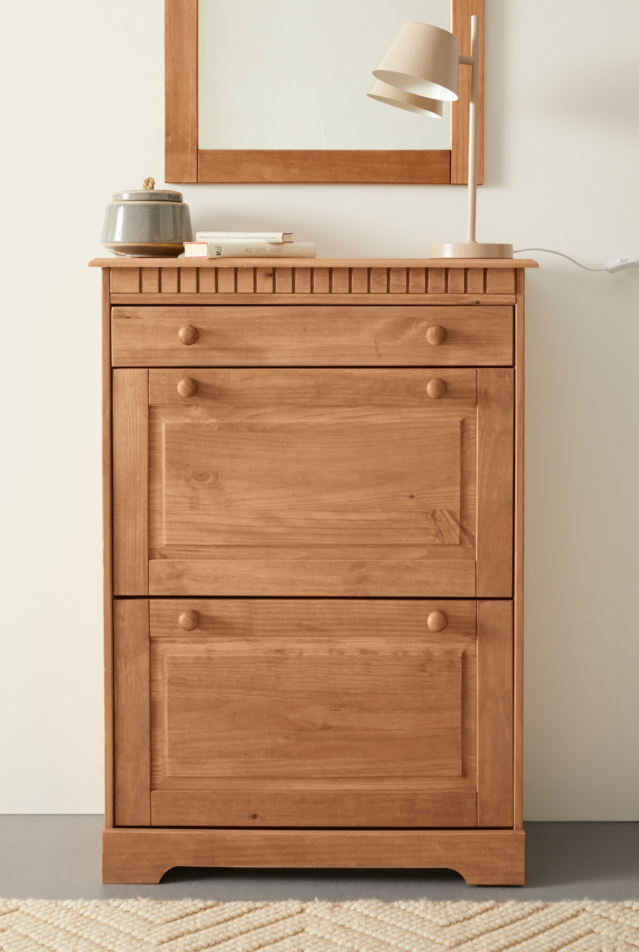 OTTO home Schuhschrank "Lisa" mit 1 Schubkasten und 2 Klappen, Höhe 105 cm, Breite 75 cm