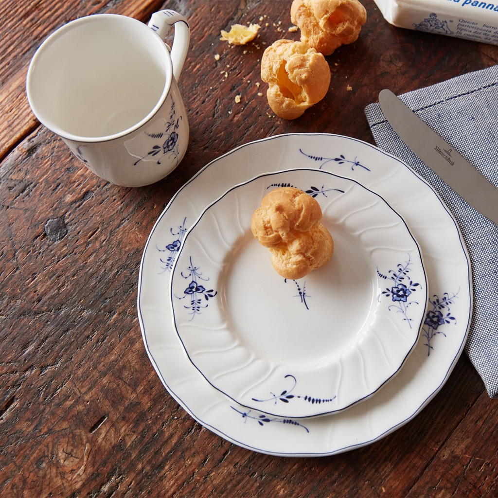 Villeroy & Boch Becher »Kaffeebecher Vieux Luxembourg 290 ml weiß-blau«