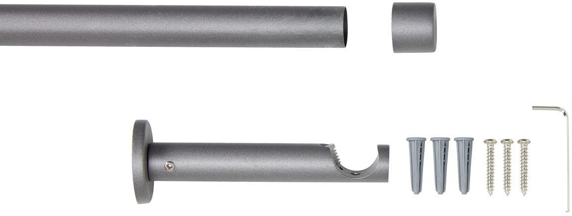 Good Life Vorhangstange »Gorra« Ø 20 mm 1 läufig-läufig Fixmaß Metallgarnitur, Wandmontage, schlicht, modern,