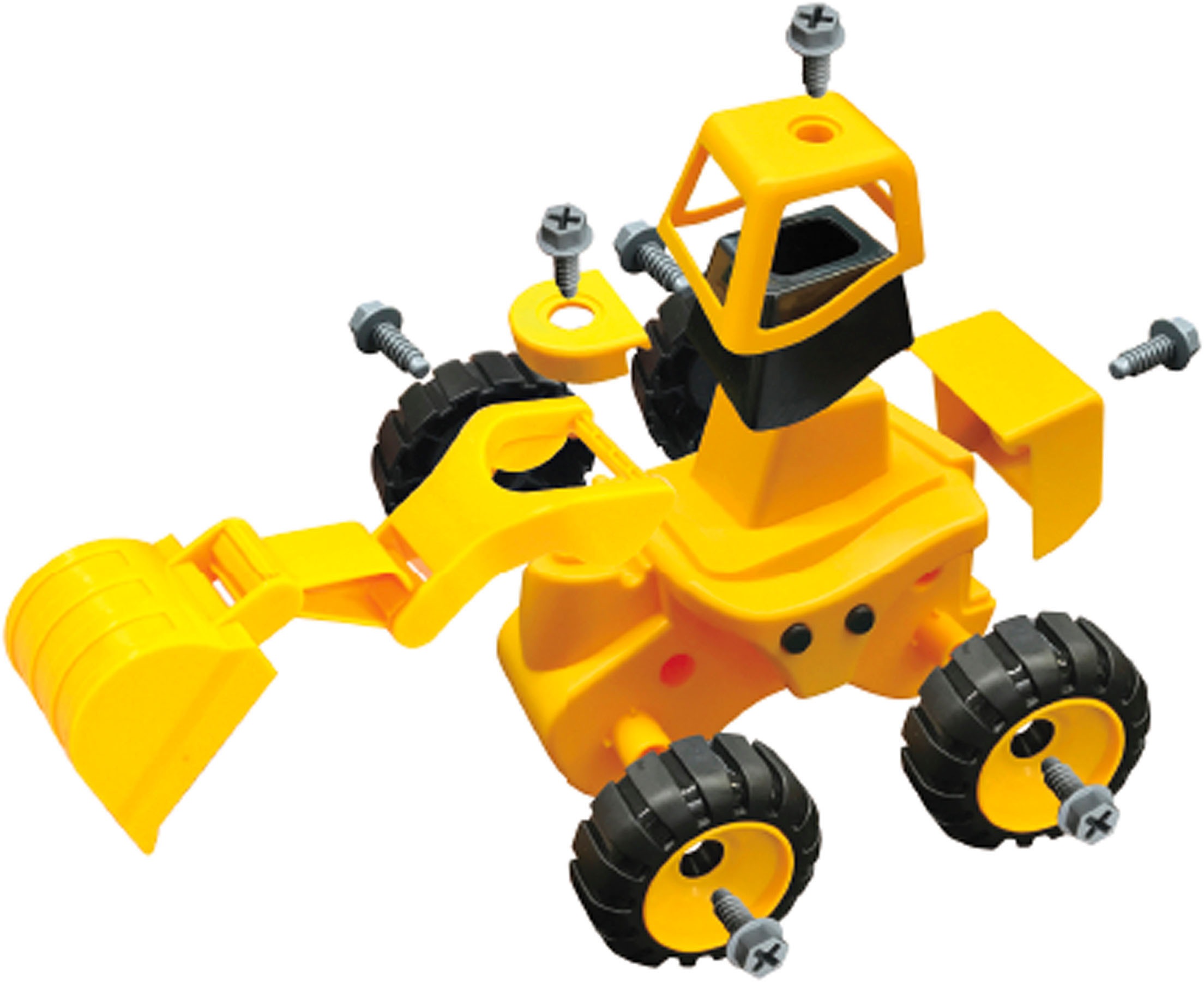 Jamara Spielzeug-Traktor »Baufahrzeuge 9 in 1«, (Set, 46 tlg.)