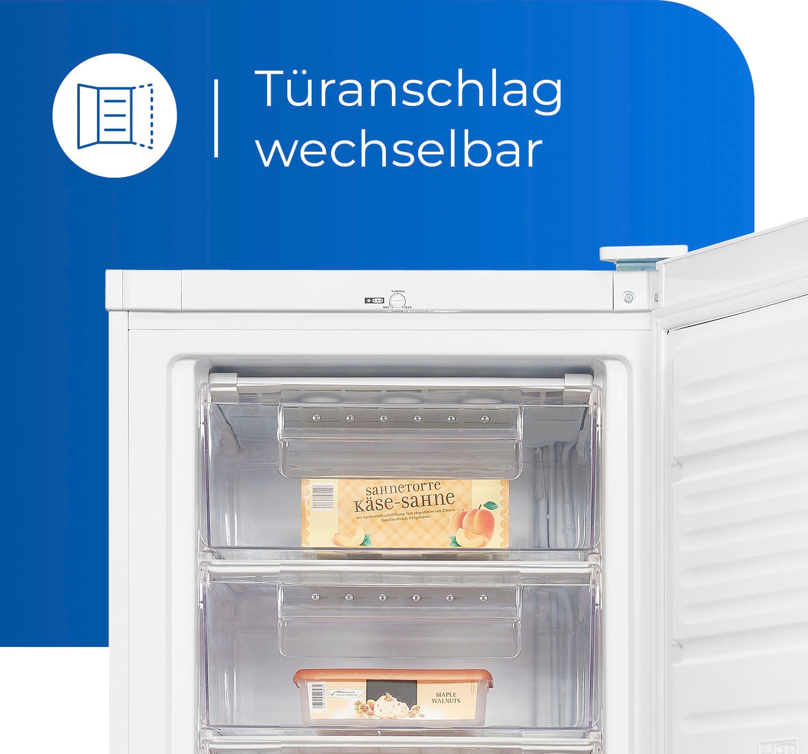 exquisit Gefrierschrank »GS280-H-040E«, 173 cm hoch, 60 cm breit, 242 L Volumen, 4 Sterne Gefrieren