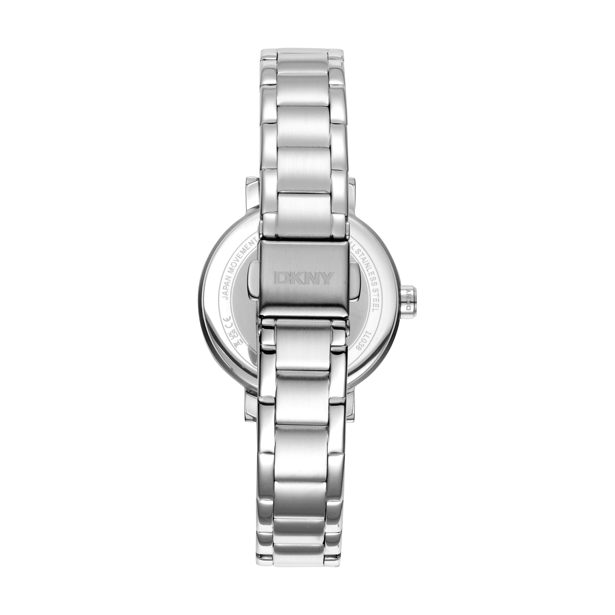 DKNY Quarzuhr »Soho Glitz« Armbanduhr, Damenuhr, Edelstahlarmband, analog