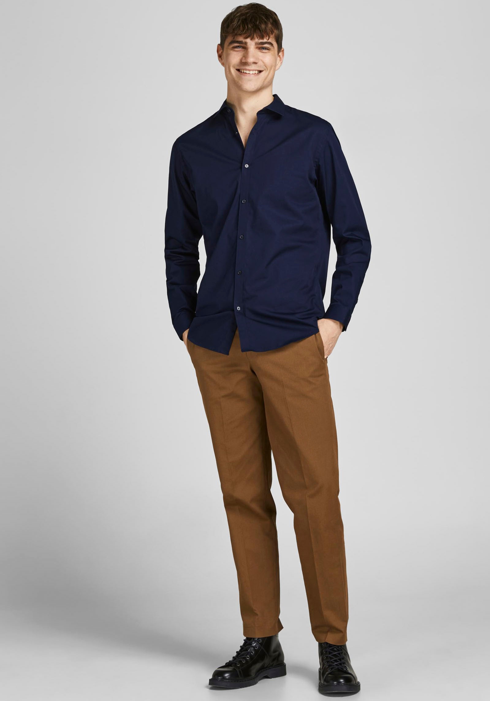 Jack & Jones Langarmhemd »CARDIFF SHIRT«