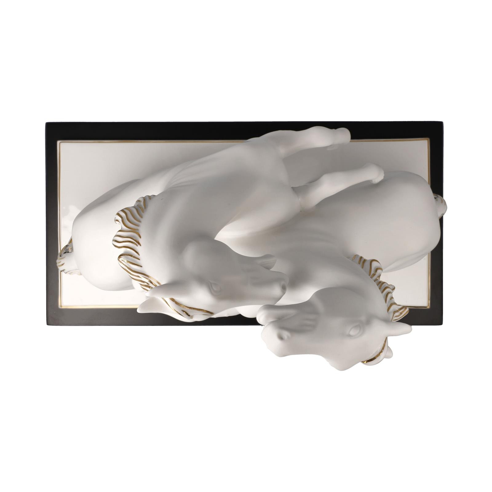 Goebel Dekofigur »Dekofigur Pferde Artiste er Alegria Studio 8 Chevaux 32 cm weiß-gold«