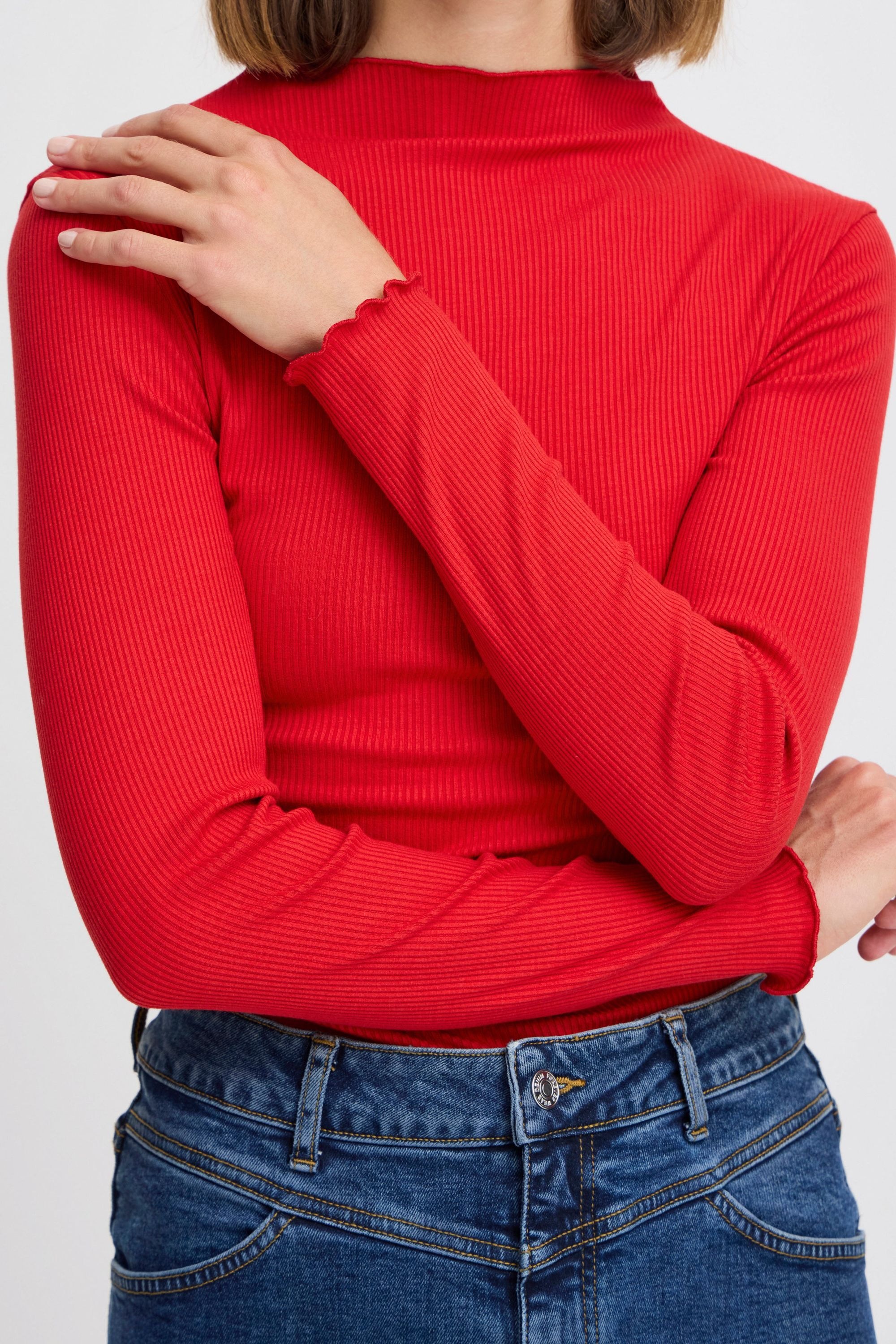 b.young Sweatshirt »Shirttop BYPAPILONE HIGH NECK TSHIRT -«