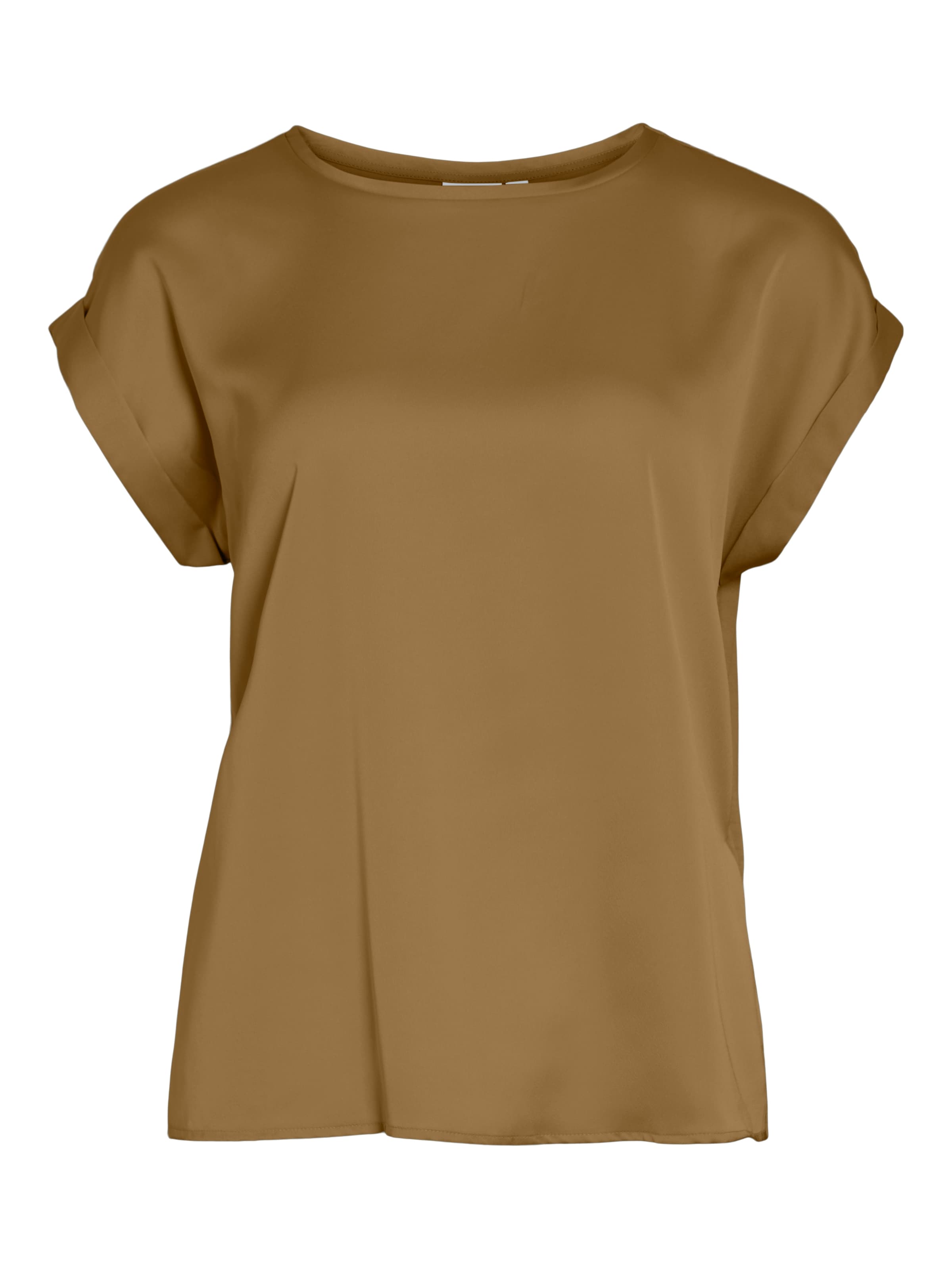 Vila Kurzarmshirt »VIELLETTE S/S SATIN TOP - NOOS«, Satin Optik