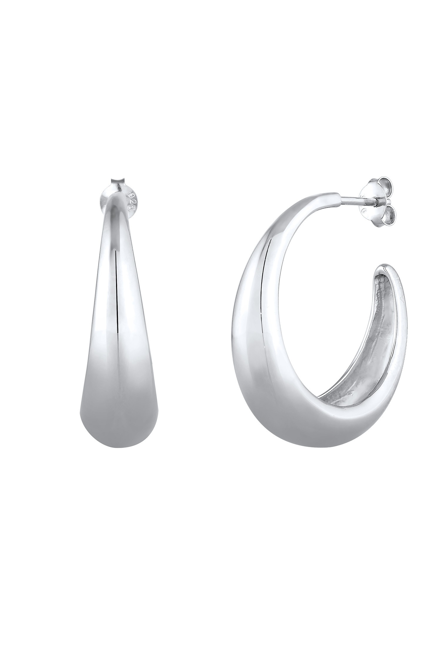 Elli Paar Creolen »Ohrringe Creolen Ohrstecker Chunky 925 Sterling Silber«