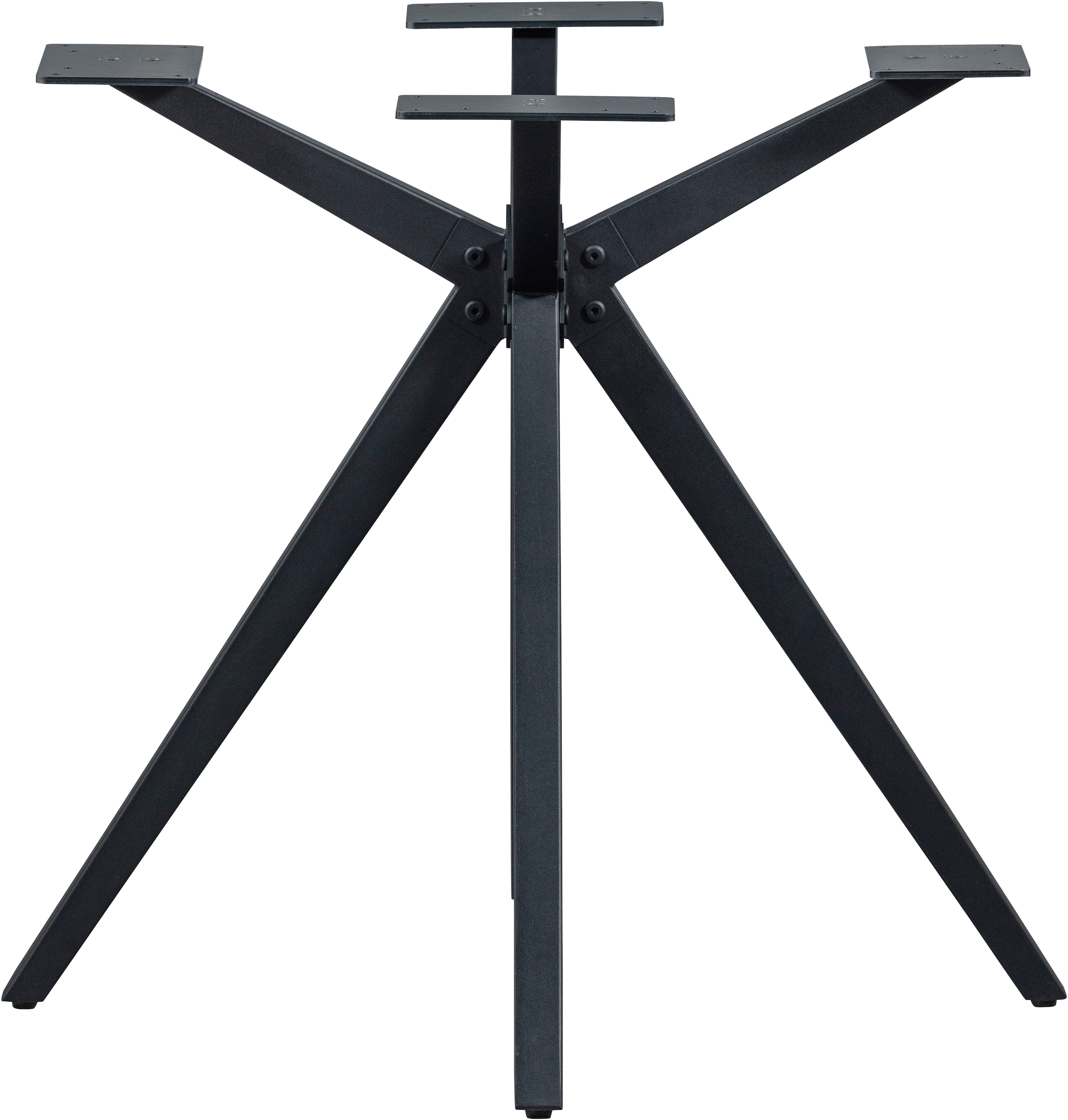 WOOOD Tischbein »Tablo Holland aus Metall mit Pulverbeschichtung Ø 80 x H 72 cm« Kreuzgestell Ø 3,5 cm, Tragkraft 120 kg, einfach zu montieren