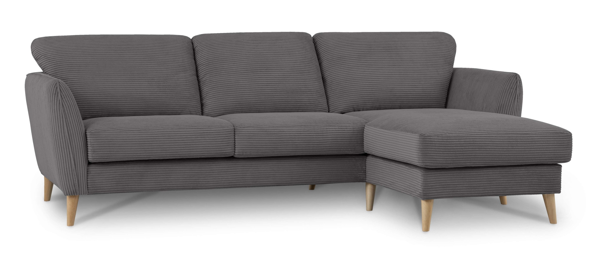 Home affaire Ecksofa »MARSEILLE (242/152cm),L-Form, Rec. rechts/links«, Massivholzbeine aus Eiche, in verschieden Bezügen und Farbvarianten