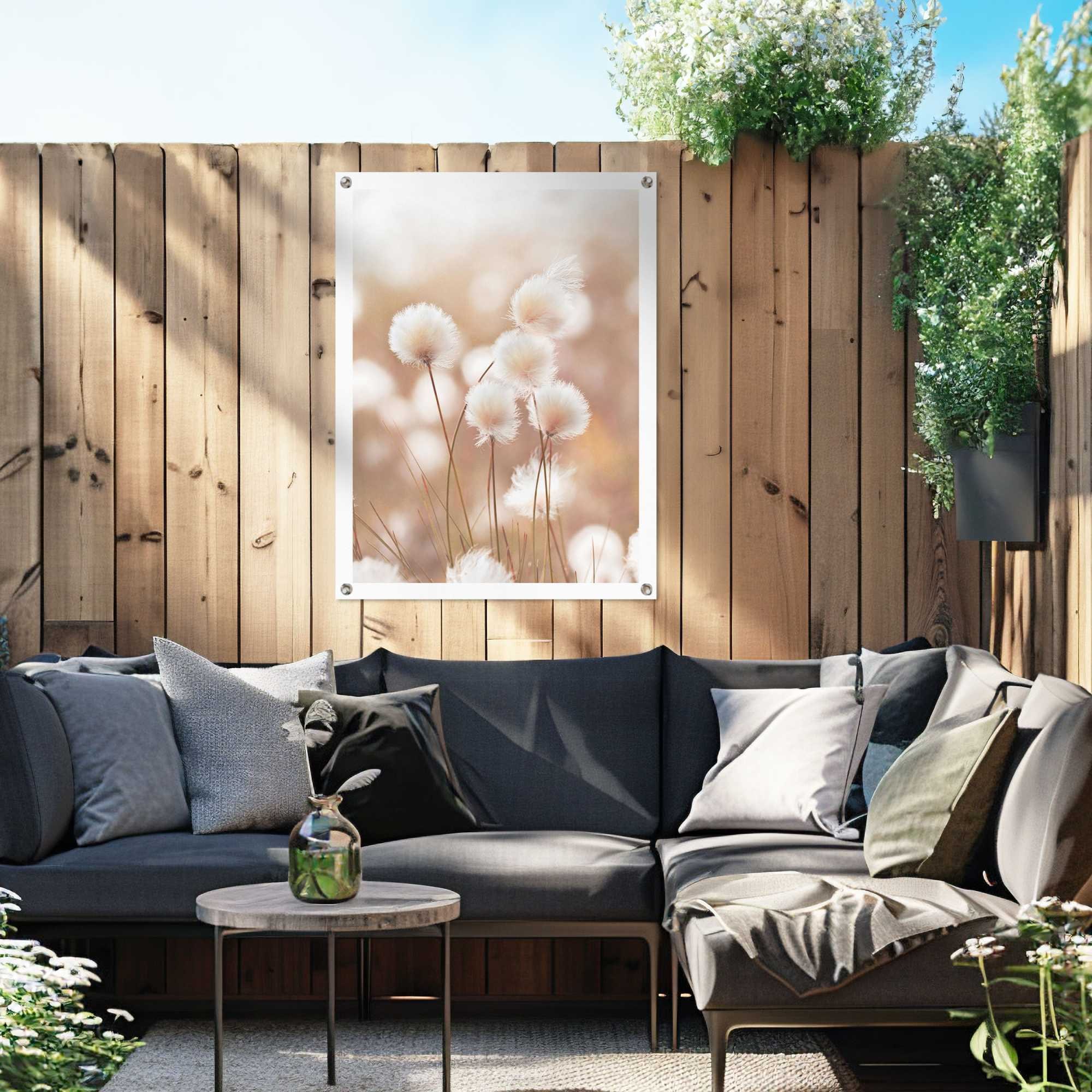 Reinders! Poster »Baumwollzweig« Garten - Trockenblume - Beige - Leinwand - Blumen und Pflanzen