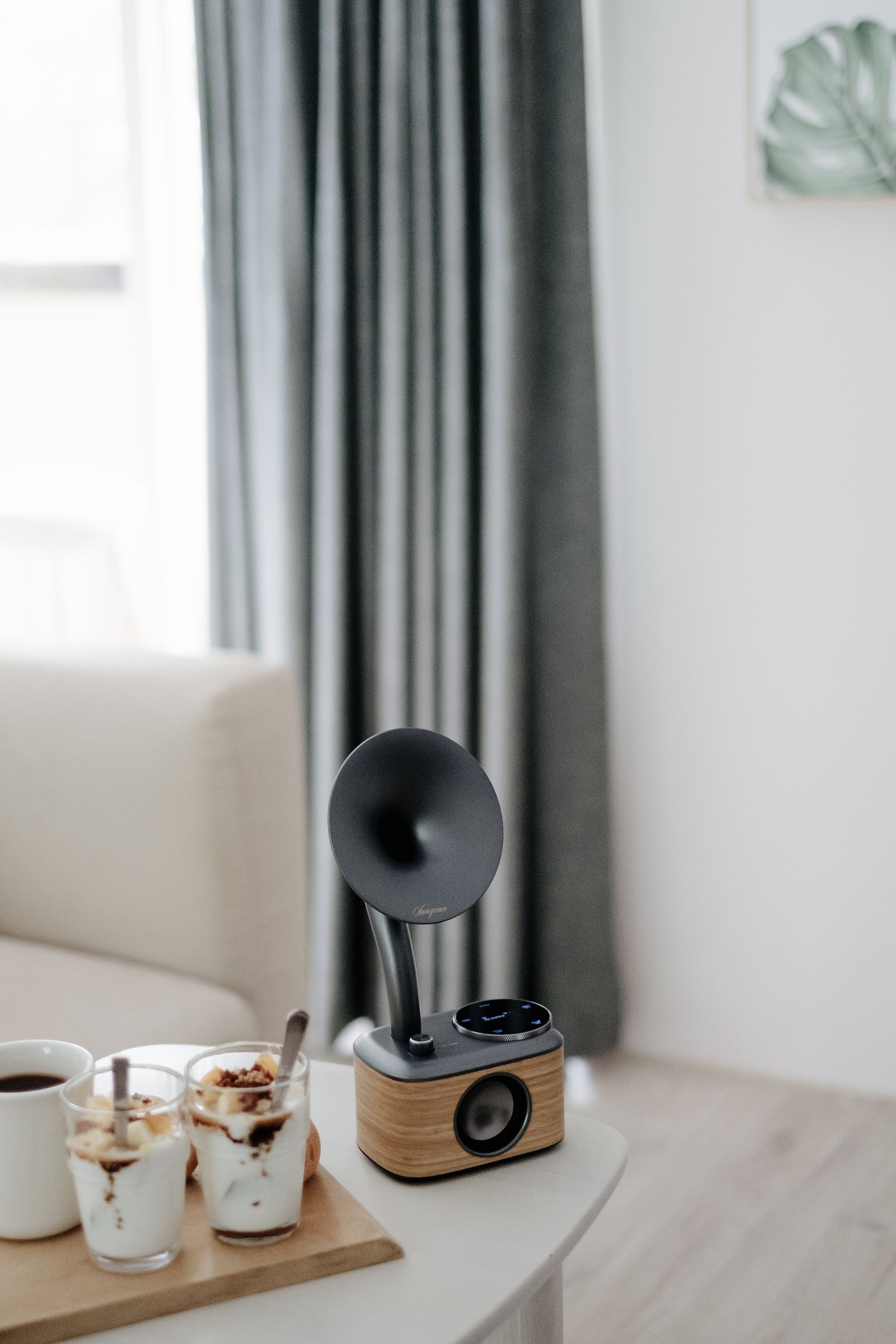 Sangean Retro-Radio »CP-100D«, (Bluetooth Digitalradio (DAB+)-FM-Tuner), Digital Retro Design Gramophone