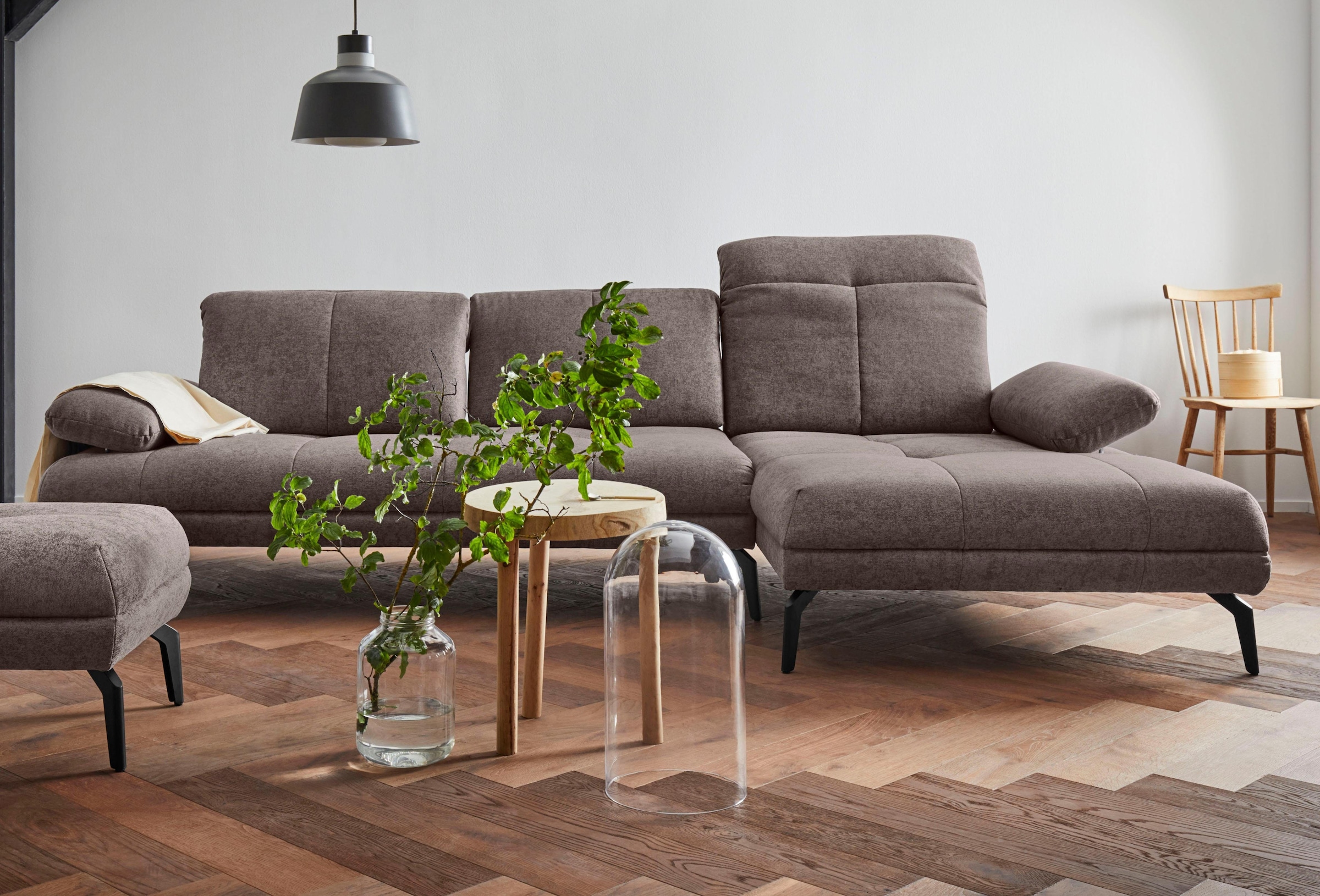 andas Ecksofa »Stenlille Muktifunktionssofa, L-Form« incl. Sitztiefen-, Kopfteil- und Armteilverstellung