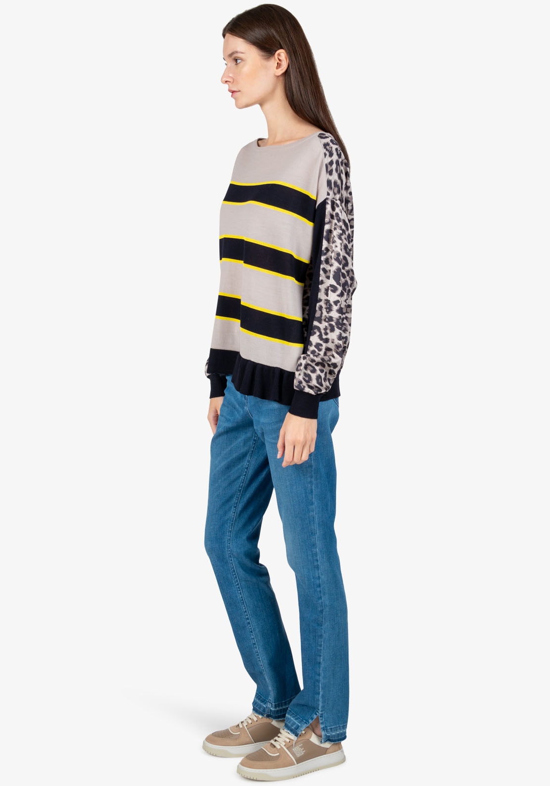 Sportalm Kitzbühel Rundhalspullover, mit Animalprint