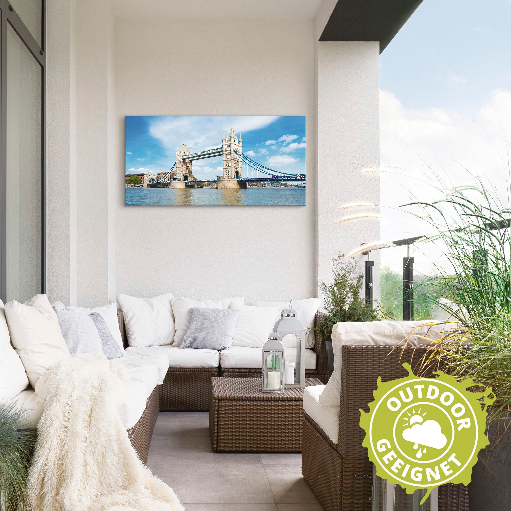 Artland Wandbild »London Tower Bridge«, Brücken, (1 St.), als Alubild, Outdoorbild, Leinwandbild in verschied. Größen
