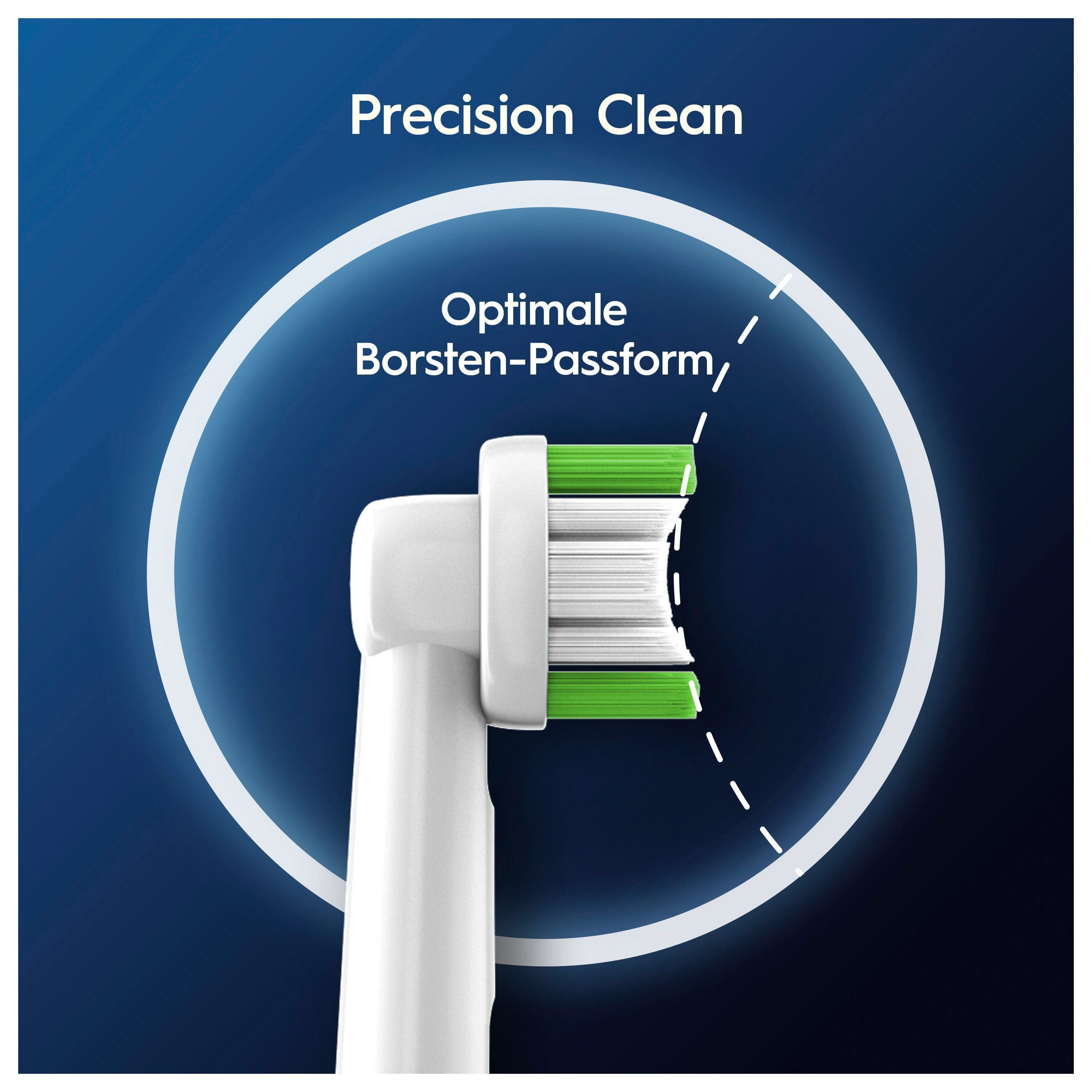 Oral-B Aufsteckbürsten »Pro Precision Clean«, X-förmige Borsten