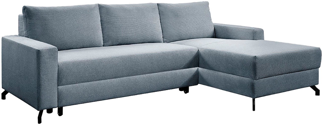 exxpo - sofa fashion Ecksofa »Quattro L-Form, B/T: 247/162 cm«, wahlweise mit Bettfunktion, Bettkasten