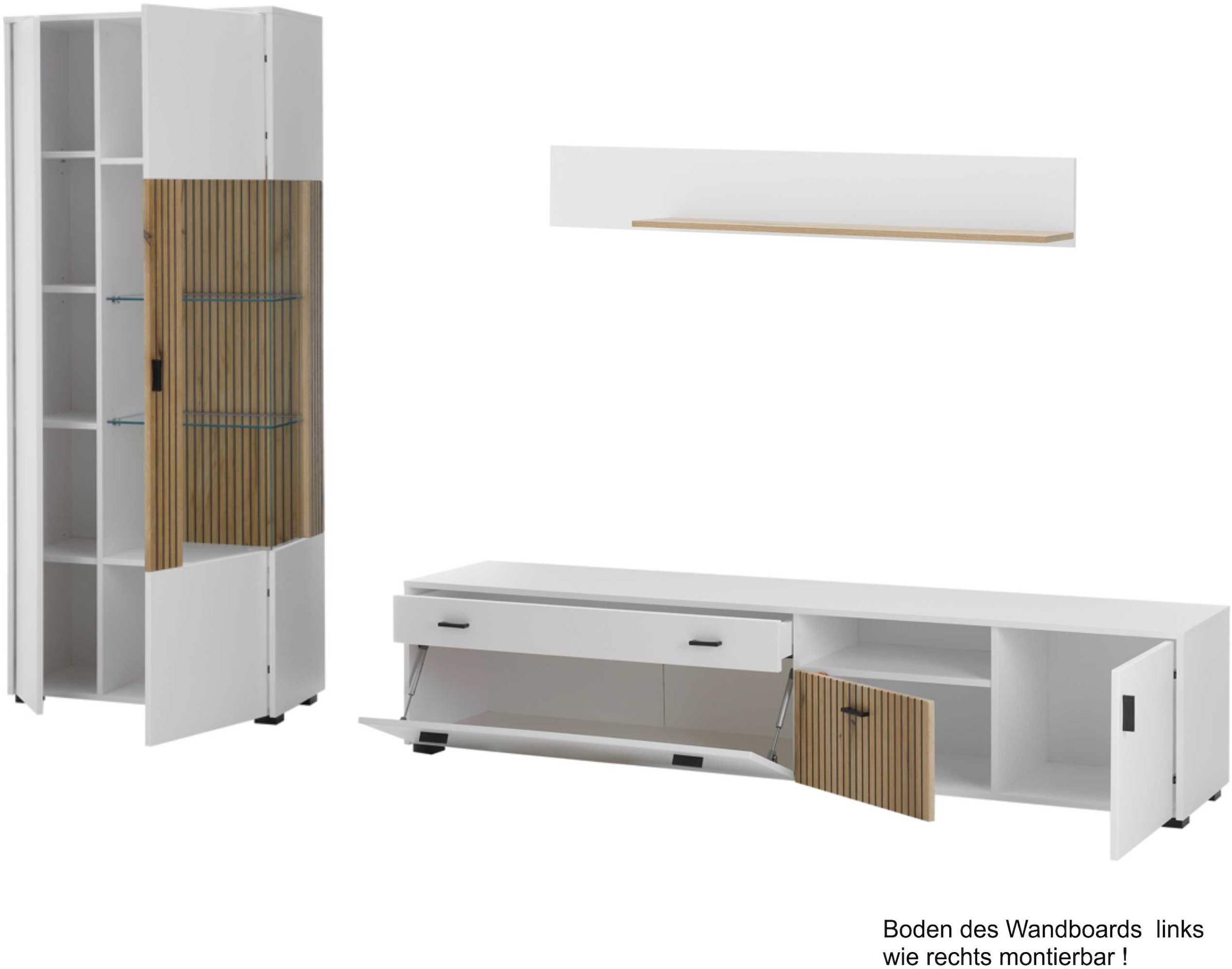 Home affaire Wohnwand »HUDSON« Set, 3 Stk. tlg.