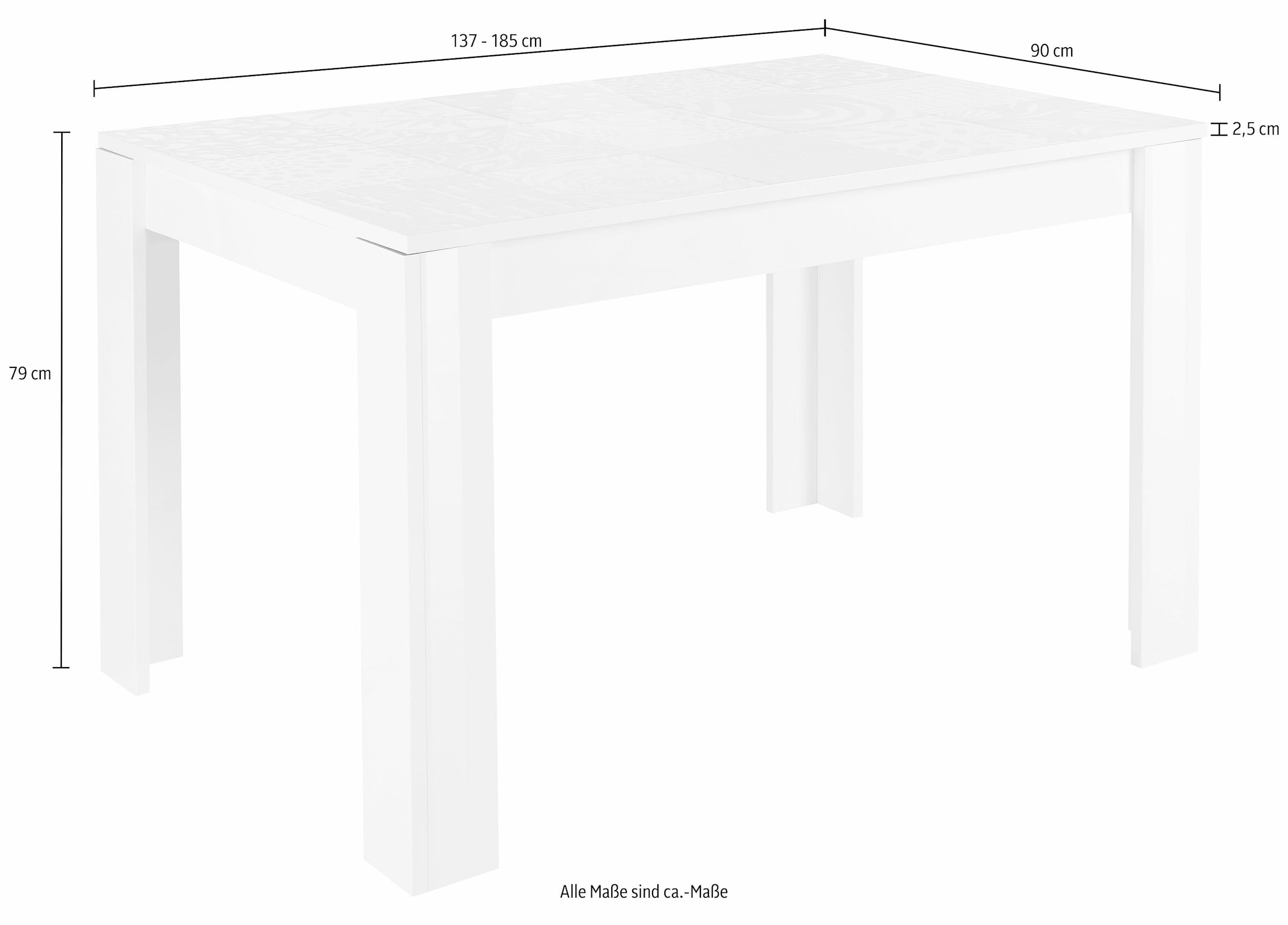 INOSIGN Esstisch »Miro«, Breite 137 - 185 cm