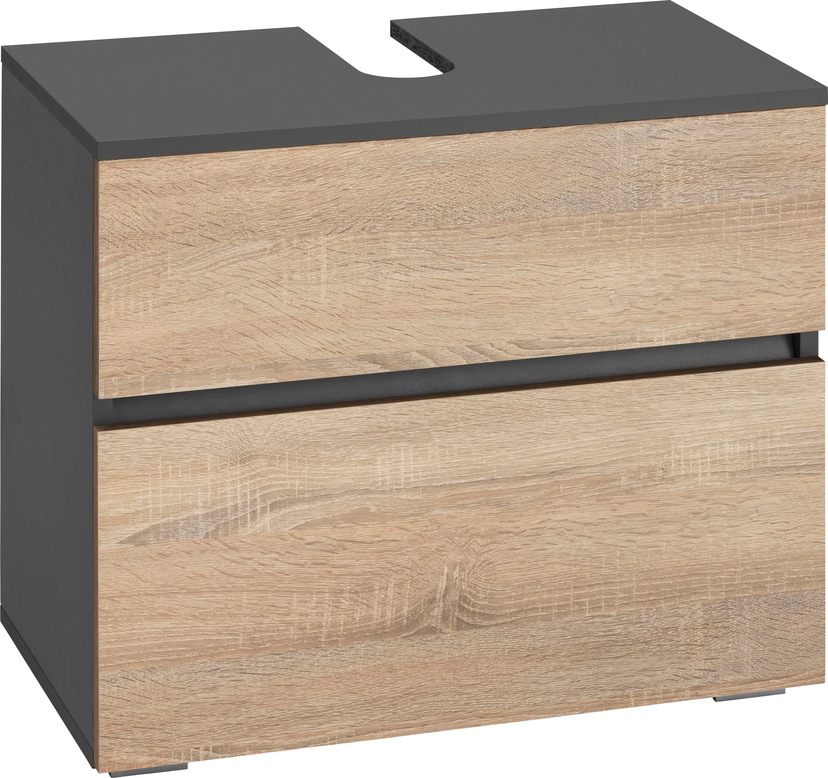 Waschbeckenunterschrank »Wisla«, Siphonausschnitt, Tür Push-to-open-Funktion, Breite...