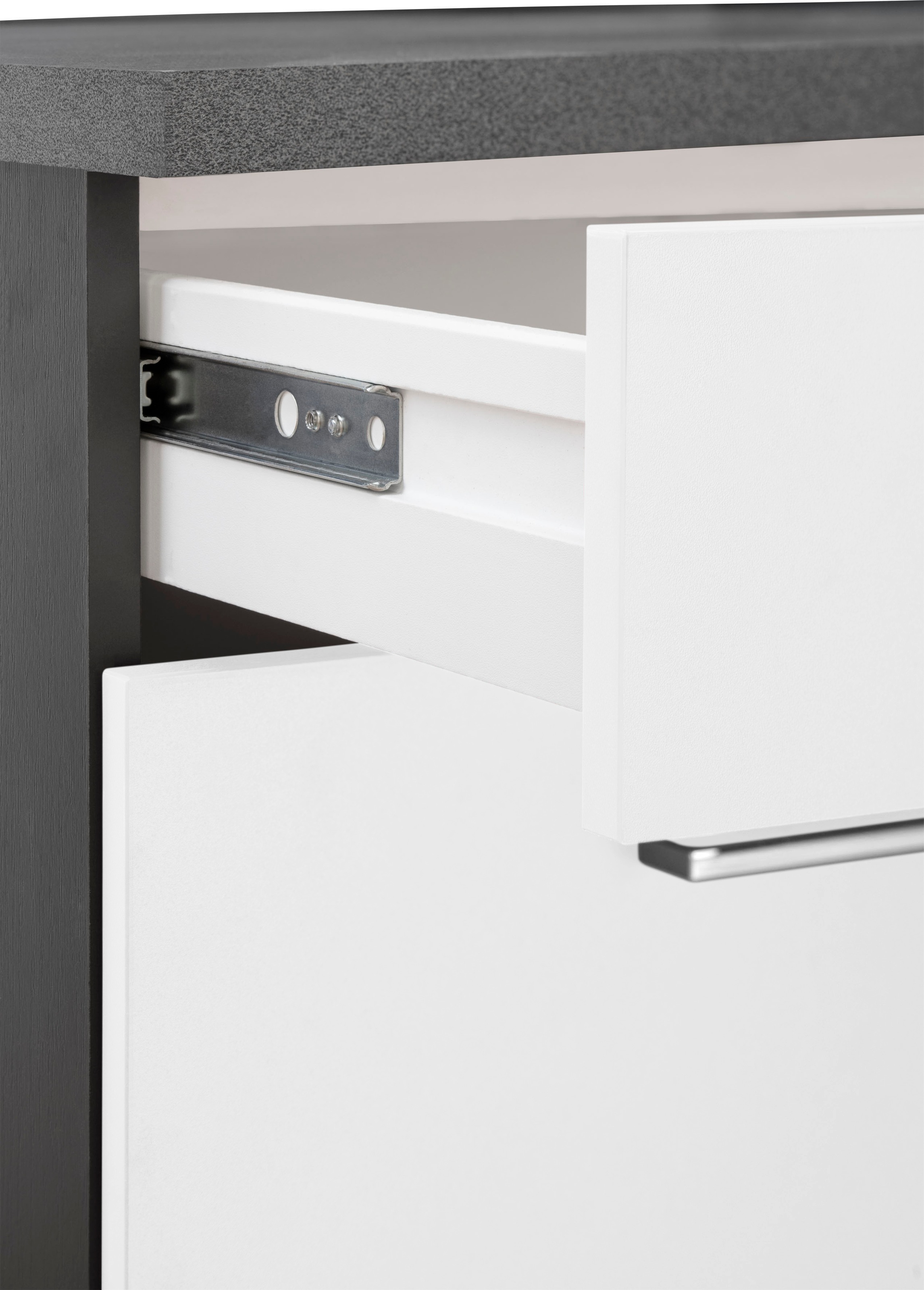 KOCHSTATION Winkelküche »KS-Paris«, mit E-Geräten, Stellbreite 220/220 cm