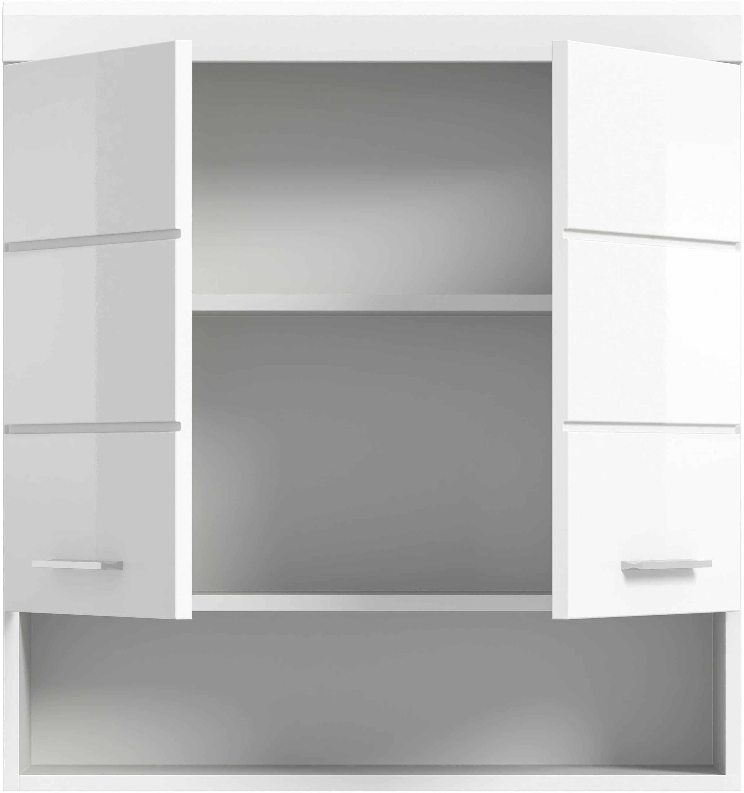 INOSIGN Hängeschrank »SIENA, Breite 74cm, 2 Türen, 1 offenes Fächer, MDF-Front«, (TOPSELLER!), in verschiedenen Farben erhältlich, Badmöbel, Badschrank, Schrank, Bad