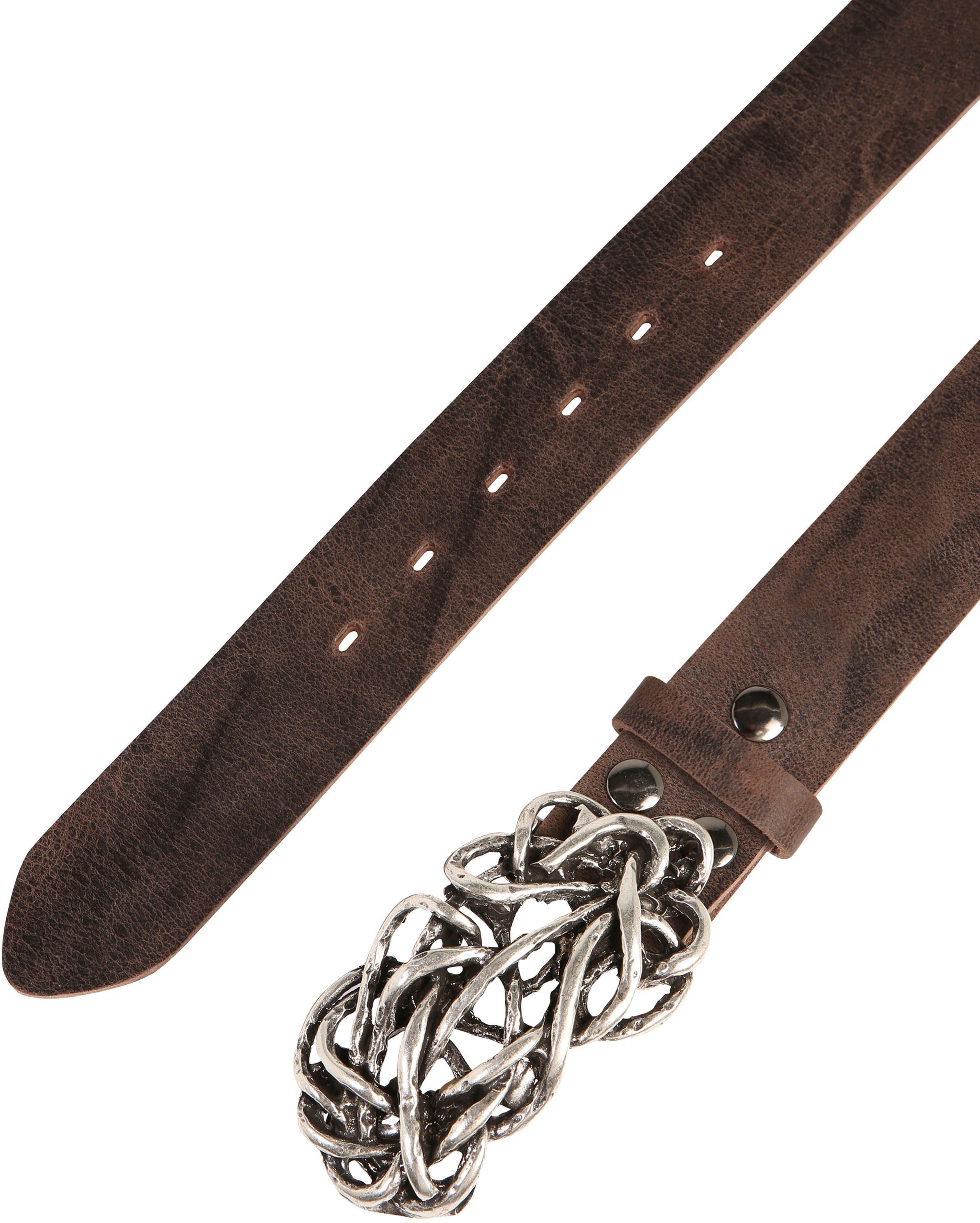 Rettungsring Gürtel Ledergürtel mit Koppelschließe in Knoten-Optik, wechselbar