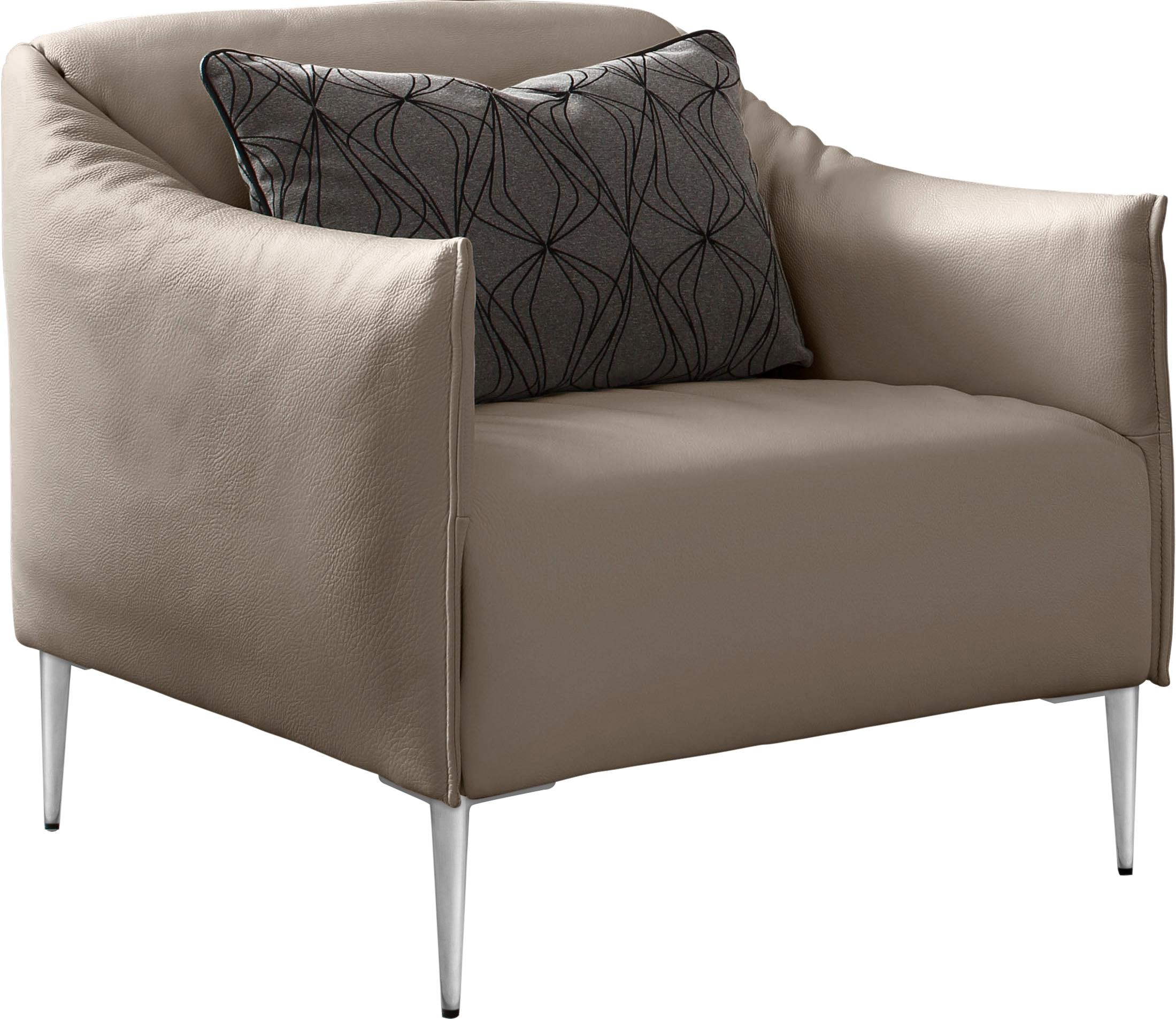 W.SCHILLIG Cocktailsessel »sally« mit Metallfüßen in Chrom glänzend