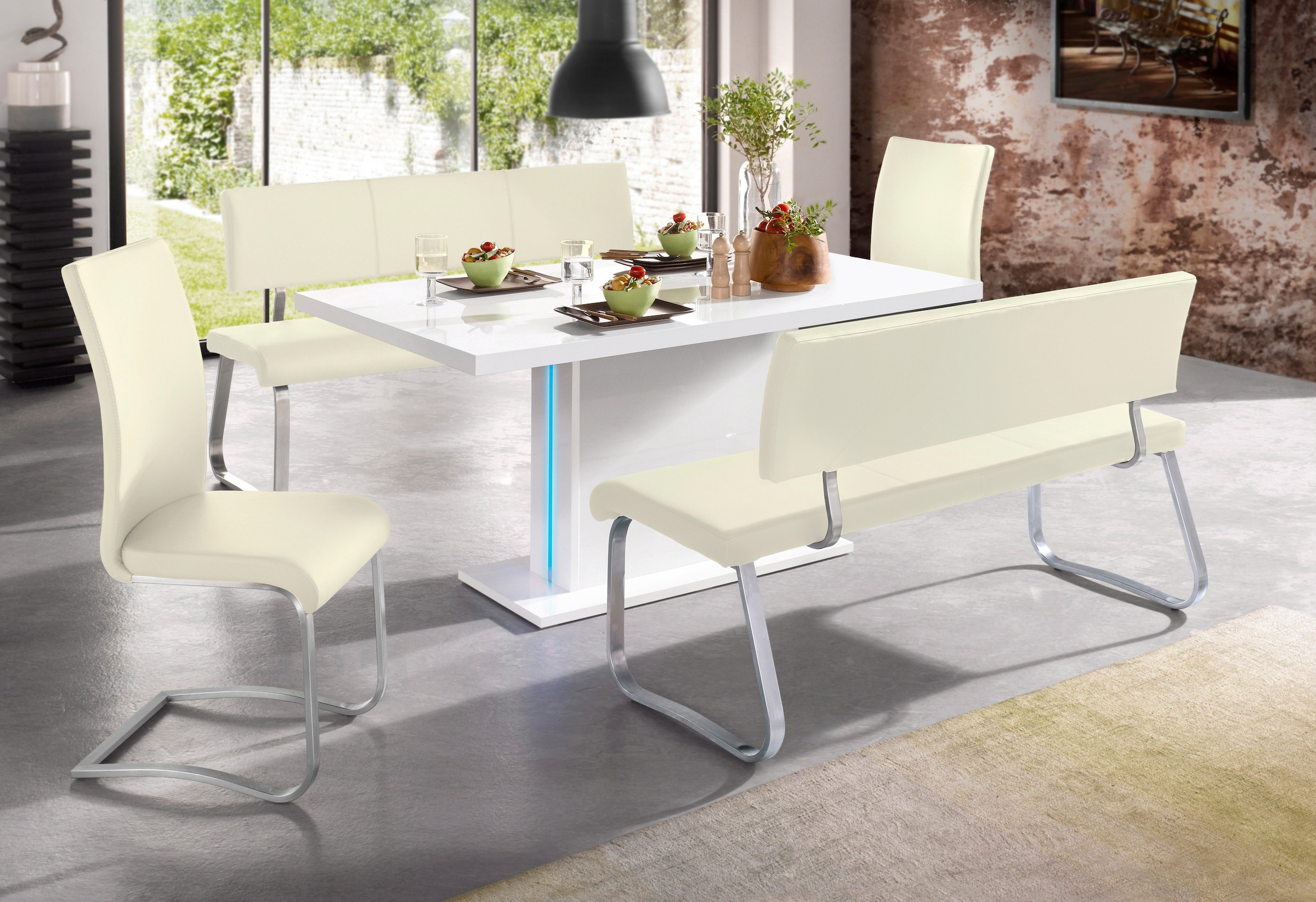 MCA furniture Polsterbank Kg, Breiten bestellen Echtleder, verschiedenen belastbar bis in 280 bequem »Arco«