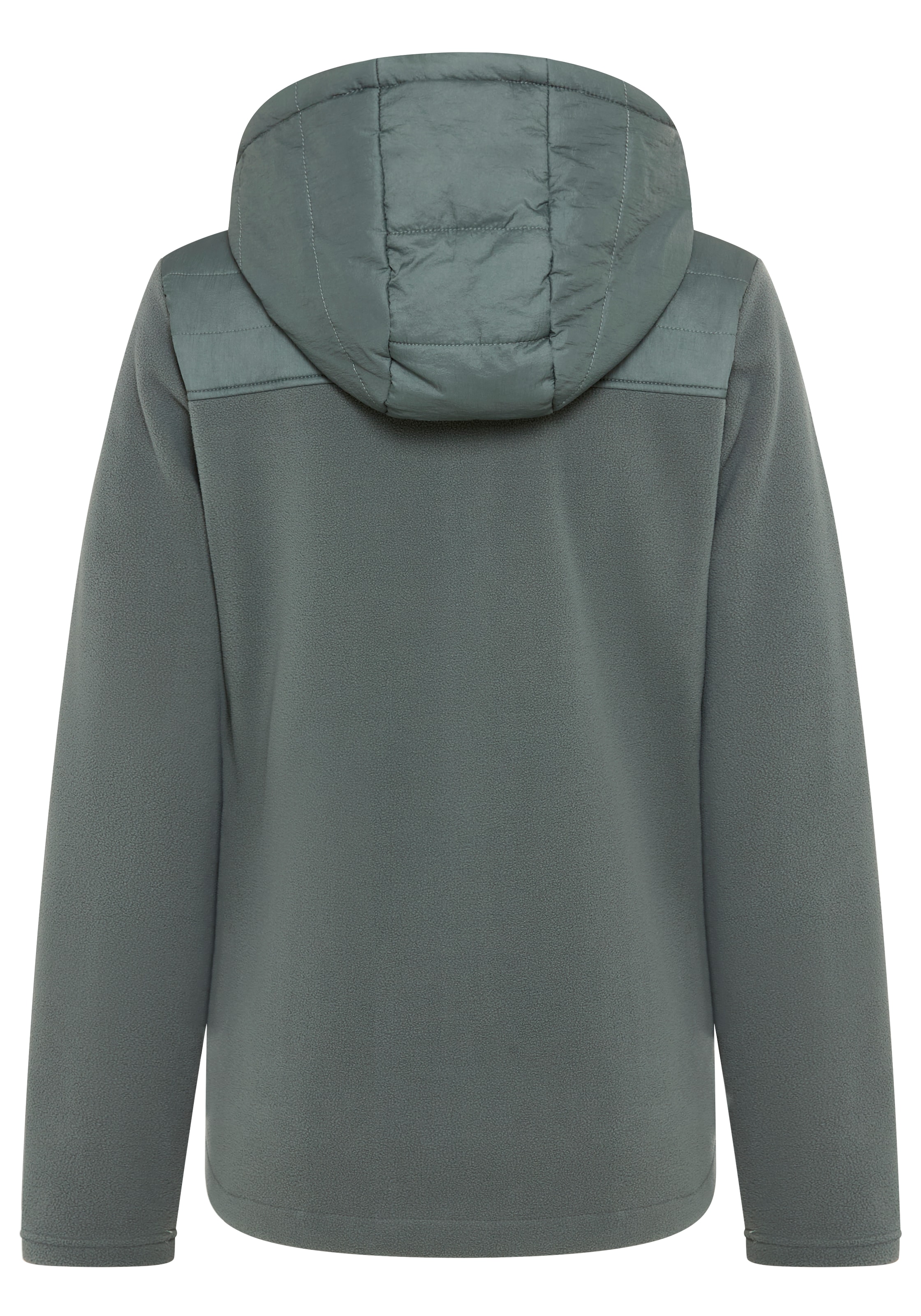 Polarino Hybridjacke, mit Kapuze, mit wattiertem Schulterbereich