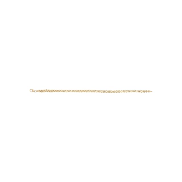 Firetti Goldarmband »in Fantasiekettengliederung, 4 mm, glänzend,  diamantiert« auf Rechnung bestellen