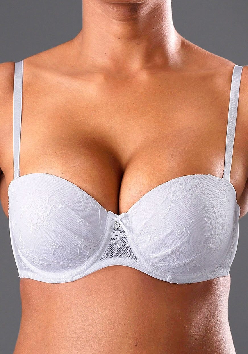 LASCANA Push-up-BH »Chelina«, mit abnehmbaren, normalen und transparenten Trägern, Dessous