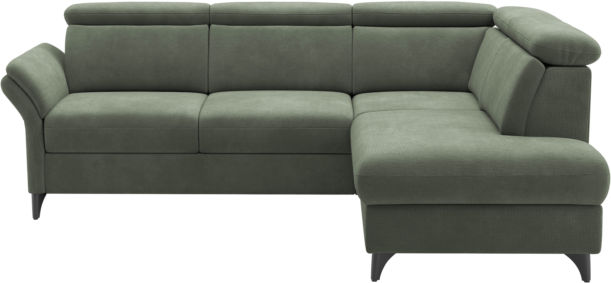 sit&more Ecksofa »Glendale, L-Form« inkl. Kopfteilverstellung, wahlweise mit Vorziehsitz und Bettkasten