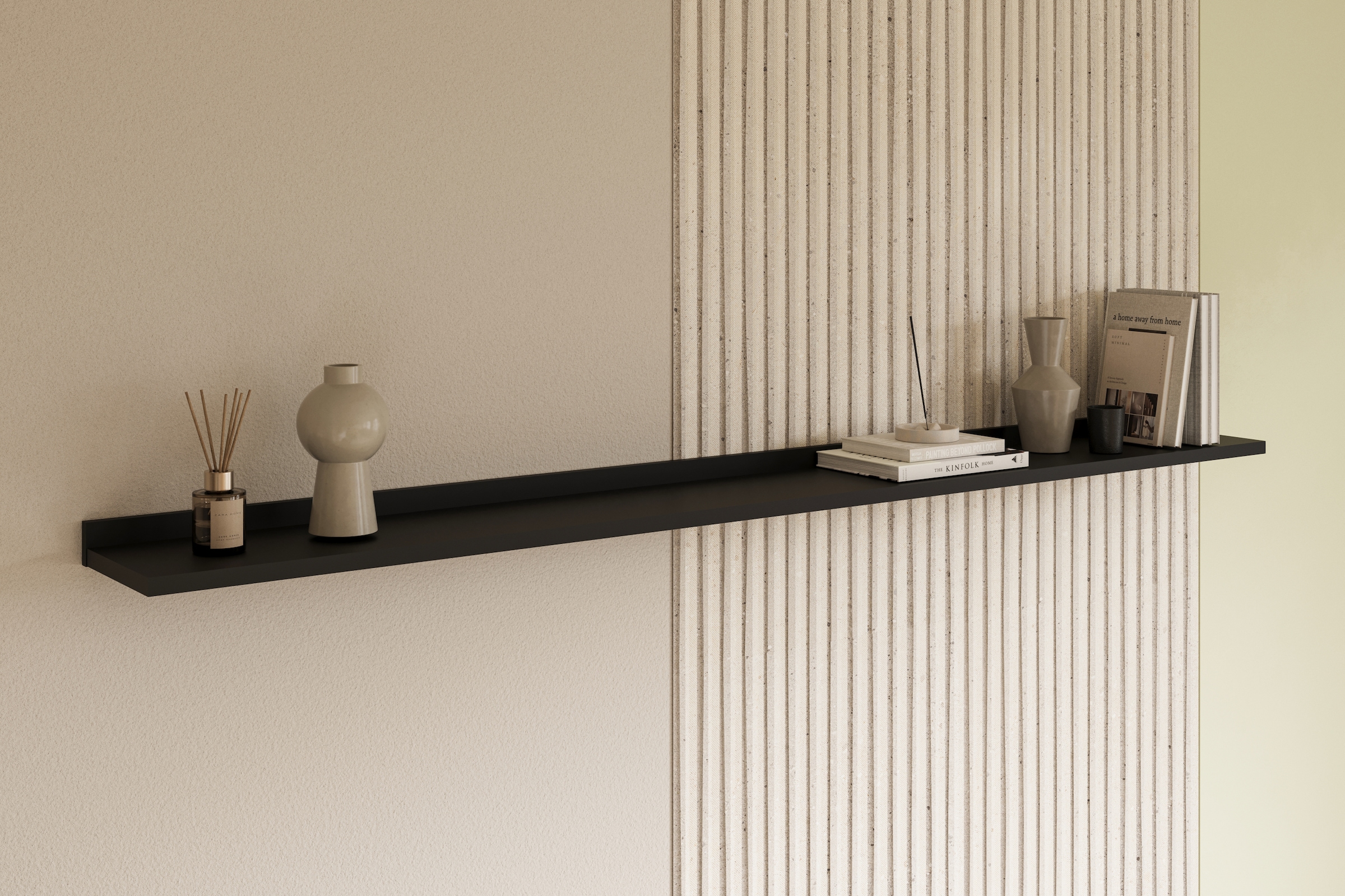 Home affaire Wandboard »Tuluza, Breite 200cm, praktisches Regal für die Wand« 1-tlg Wandregal viel Stauraum, ideal für Deko & Bücher