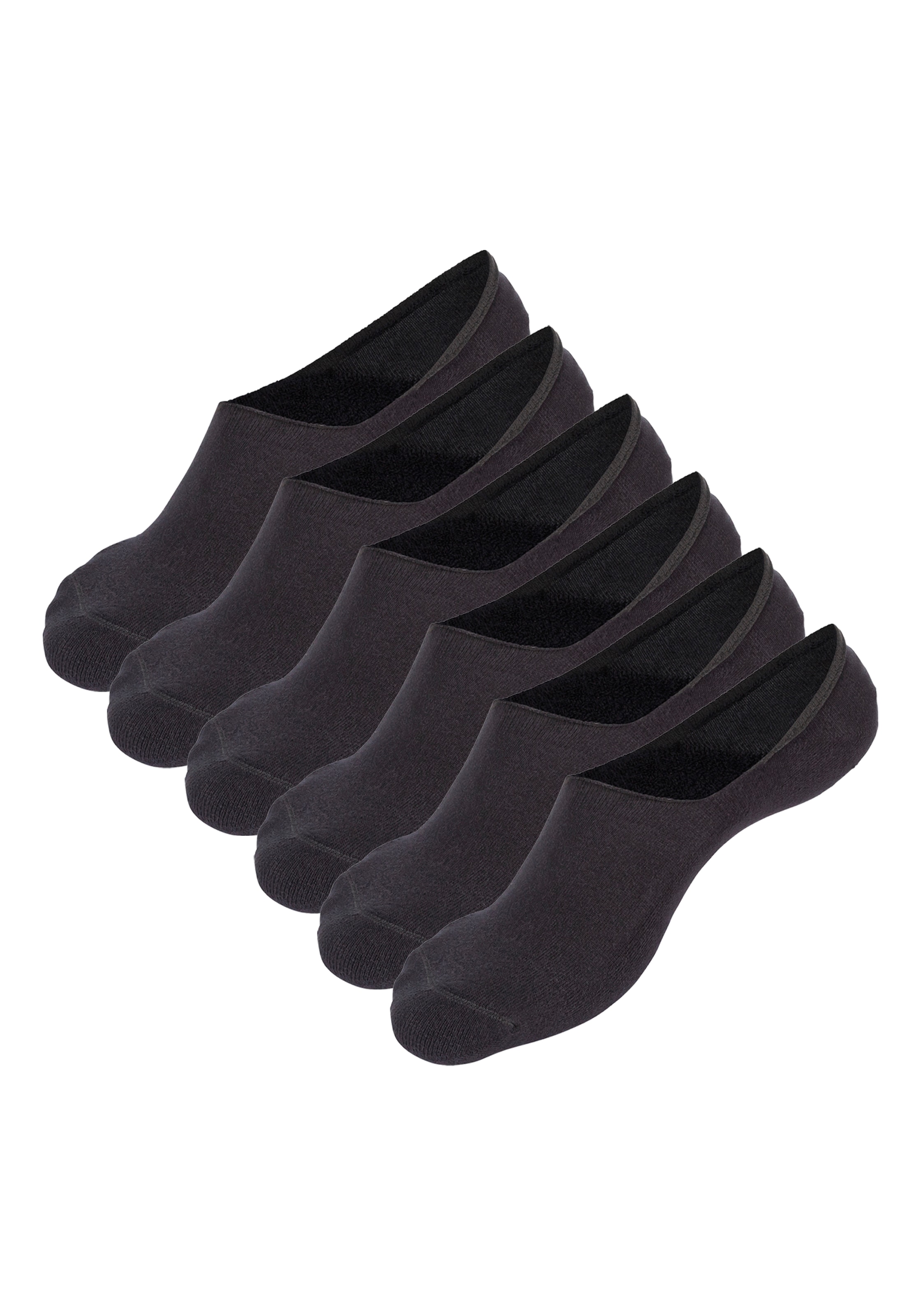 Apollo Füßlinge, (3er Pack), unsichtbare Sneakersocken No-show, Silikonferse,...