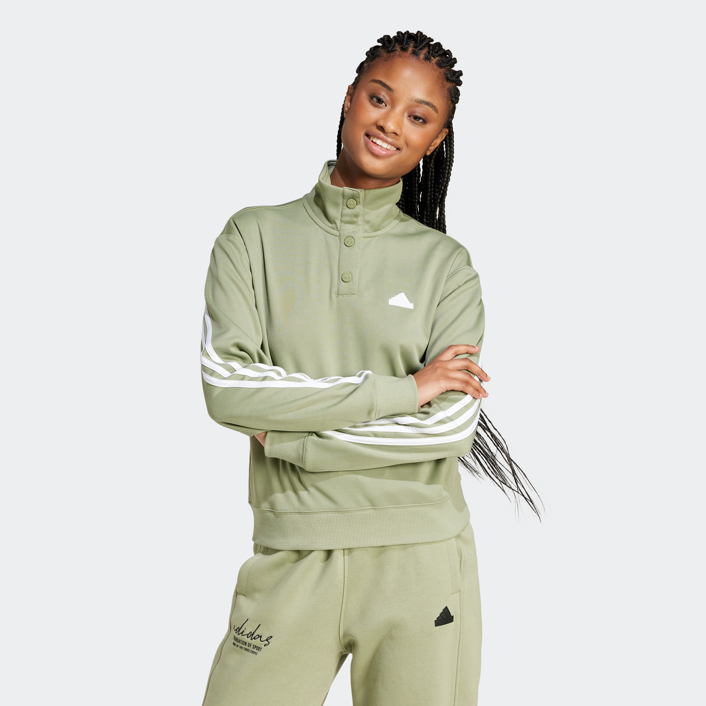 adidas Sportswear Sweatjacke »W ICONIC 3S TT«