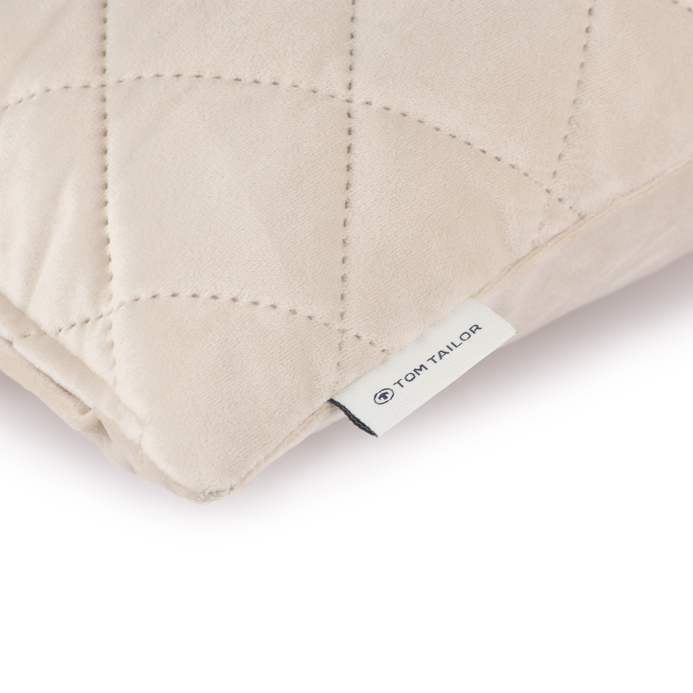 TOM TAILOR HOME Dekokissen »FrenchVelvet Quilt«, Kissenhülle ohne Füllung, 1 Stück