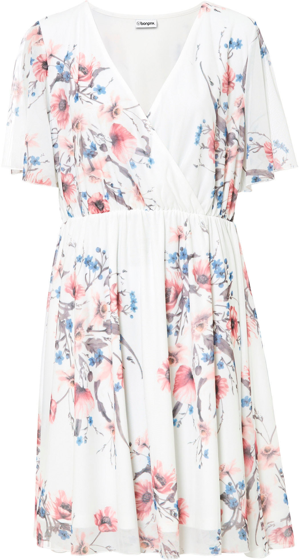 bonprix Minikleid für den Alltag, aus Polyester und Elasthan, ausgestellte Passform