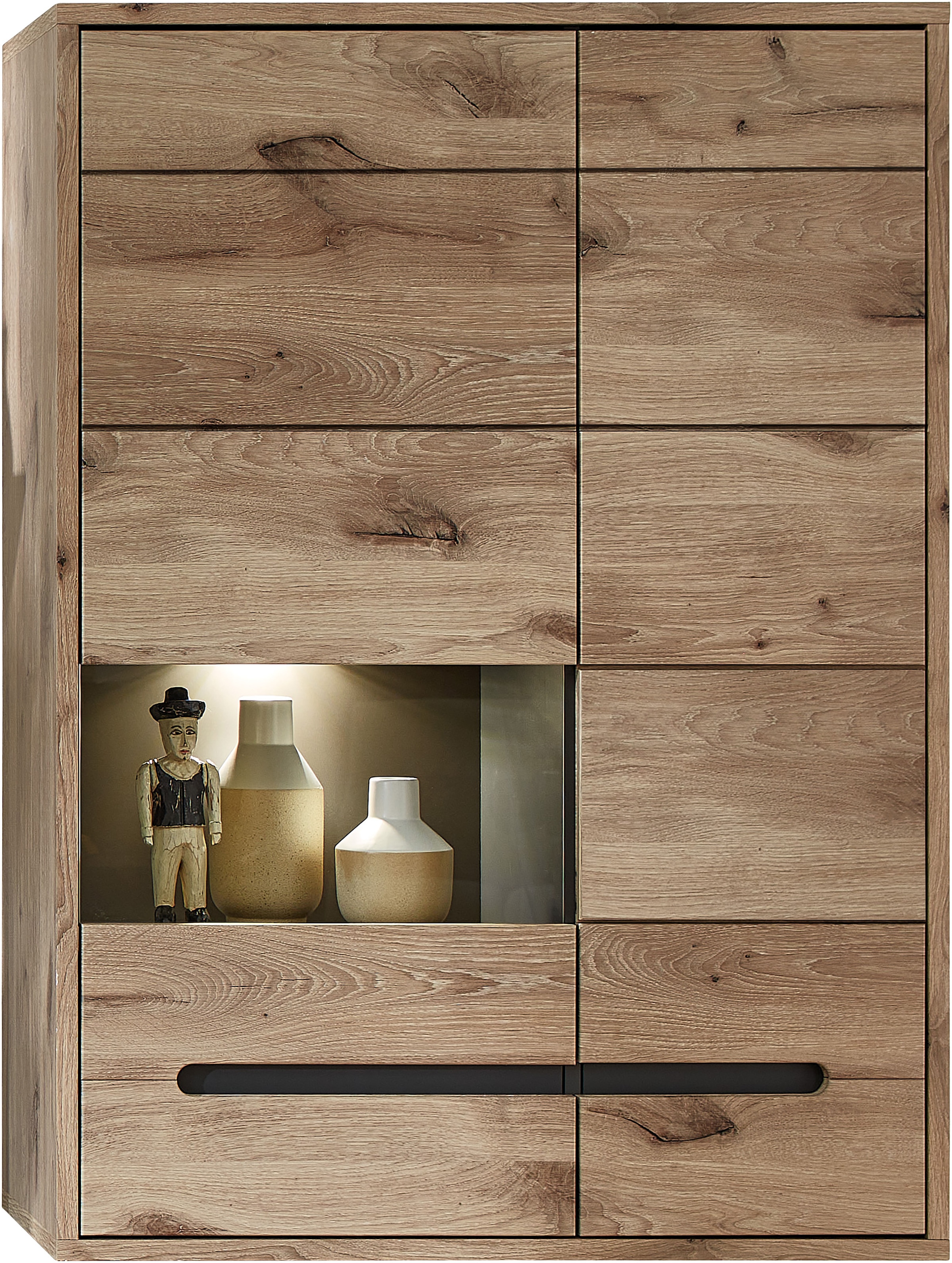 Innostyle Vitrine »BELLANO«, Viking Oak Nature