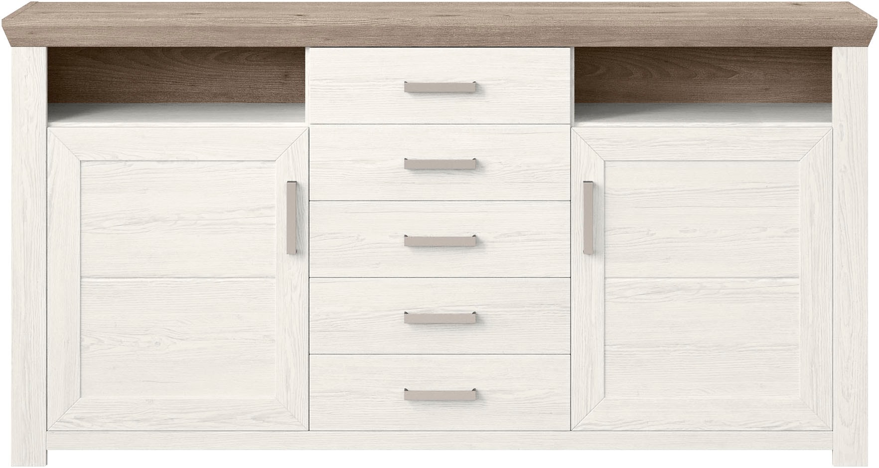 set one by Musterring Sideboard »York«, Typ 55, mit viel Stauraum, im Landhaus-Stil, B 184 x H 95 cm